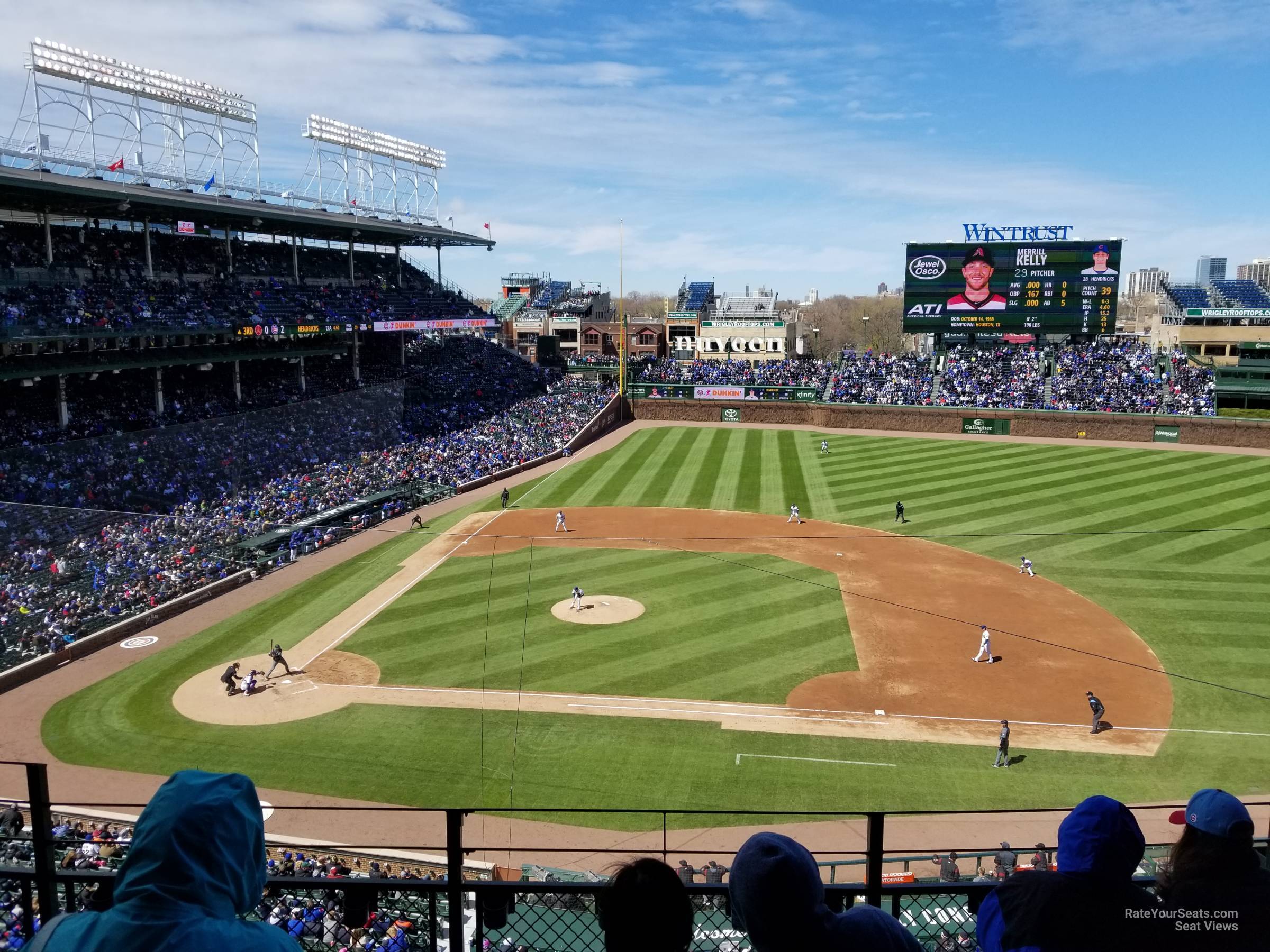 section 324, row 5 seat view  for baseball - wrigley field