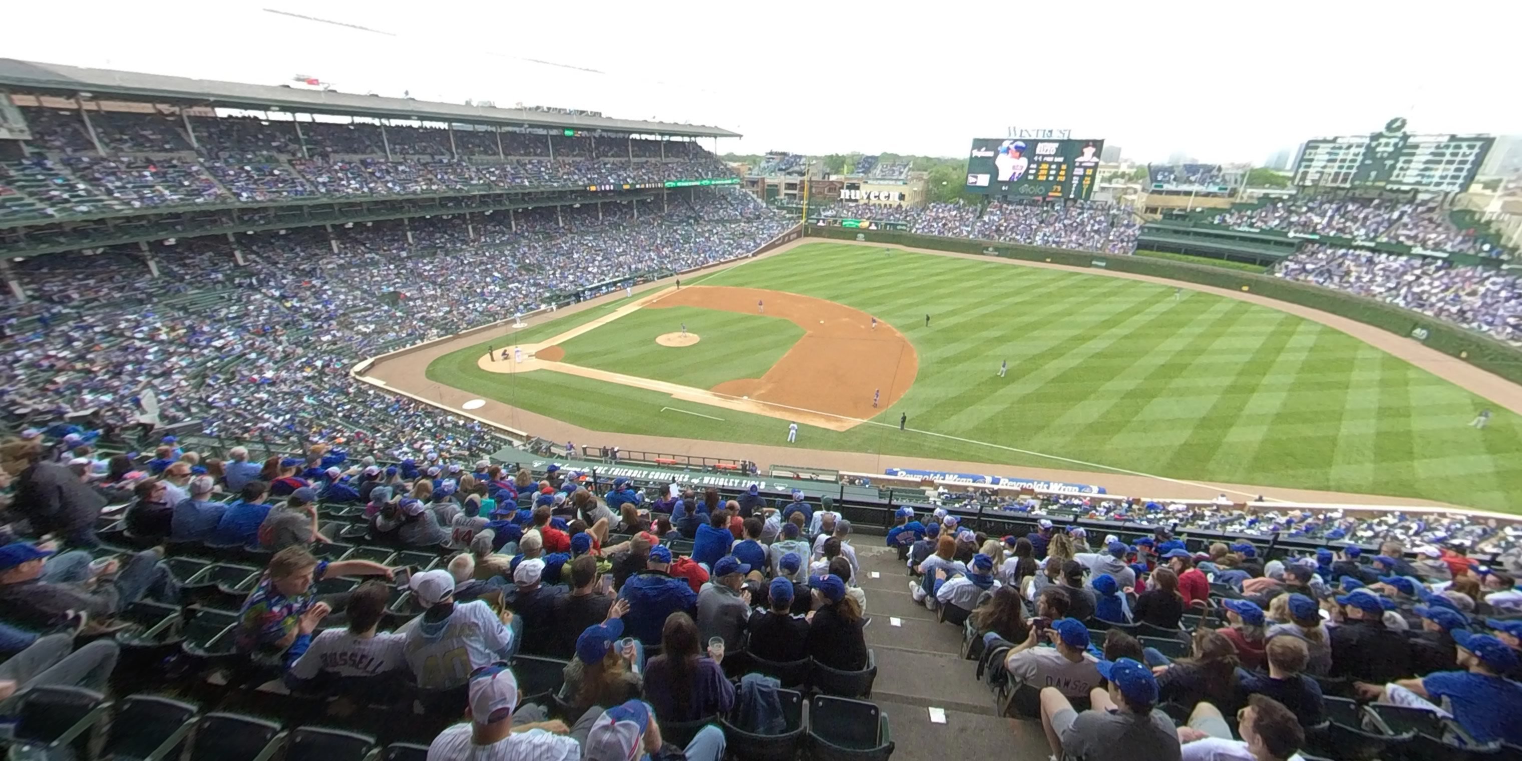 section 326 panoramic seat view  for baseball - wrigley field