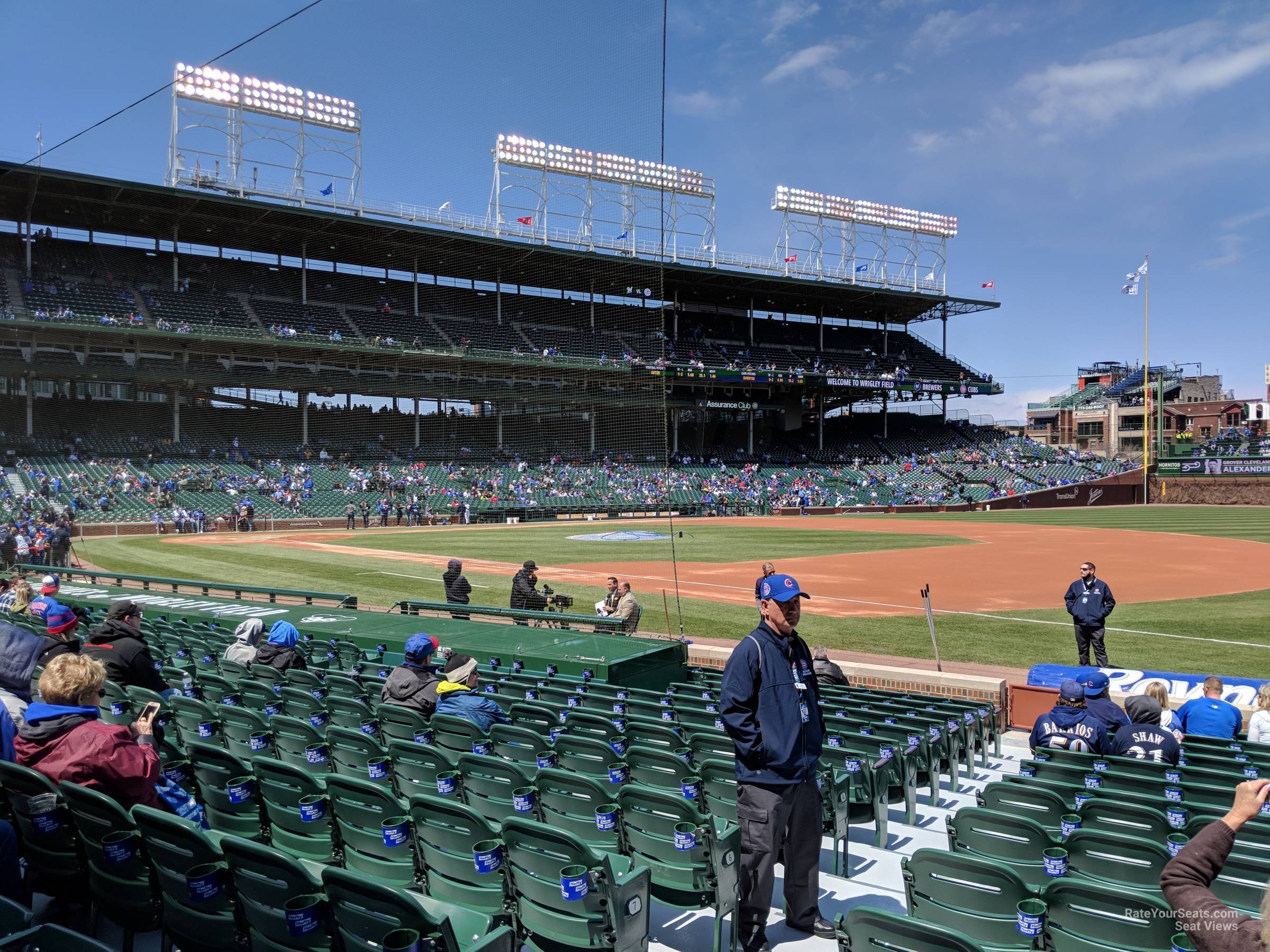 section 27, row 10 seat view  for baseball - wrigley field