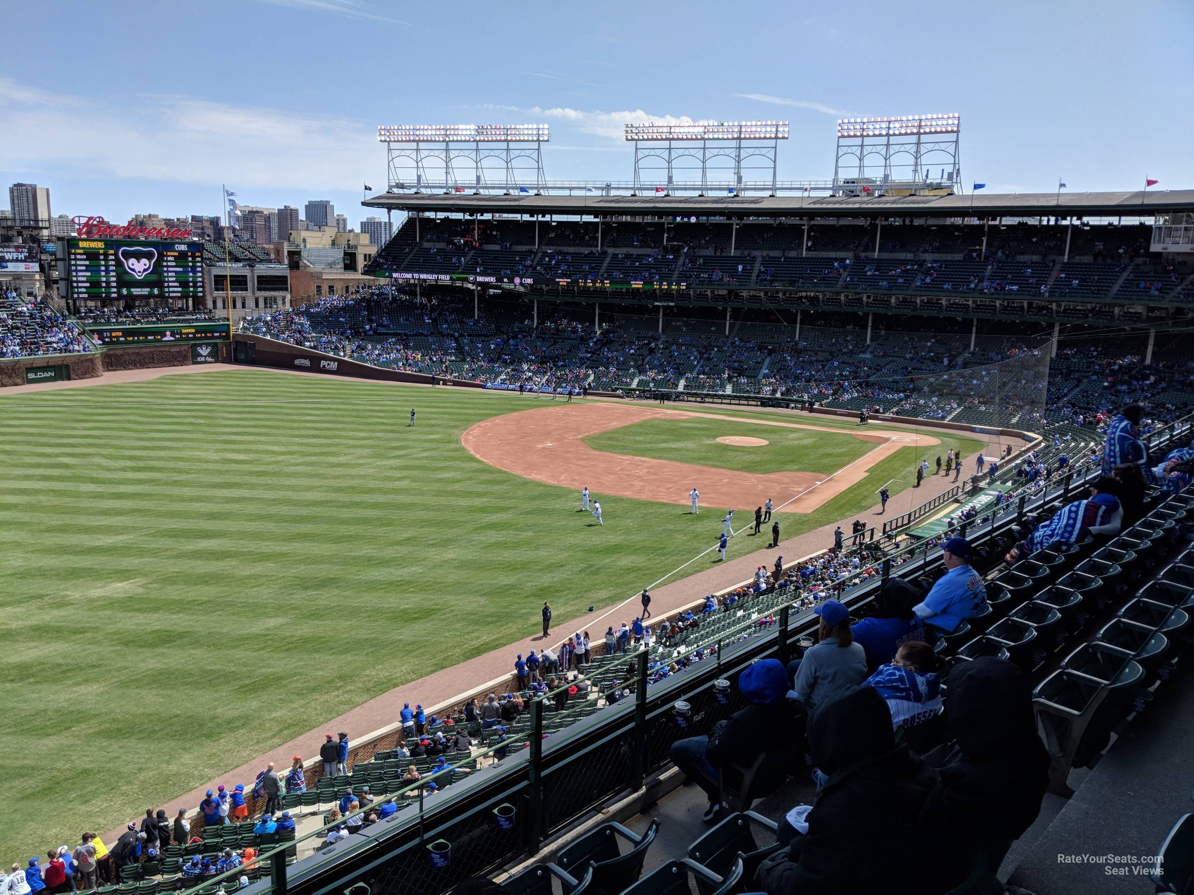 section 304, row 5 seat view  for baseball - wrigley field