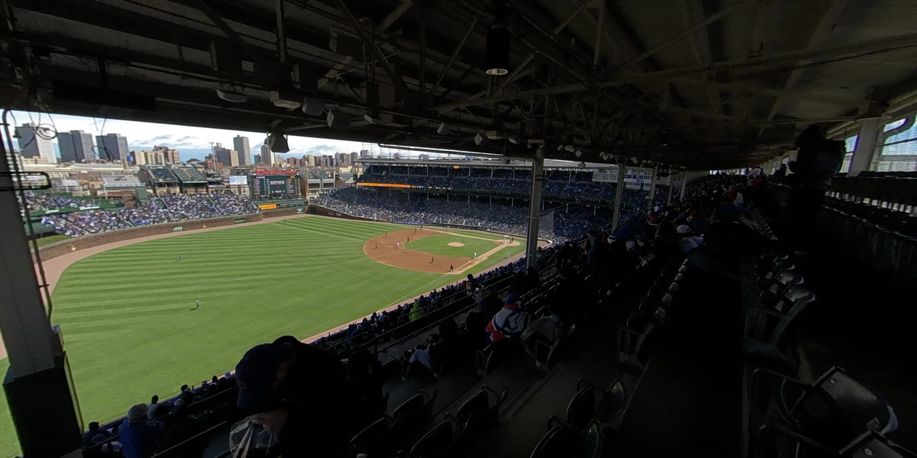 section 404 panoramic seat view  for baseball - wrigley field