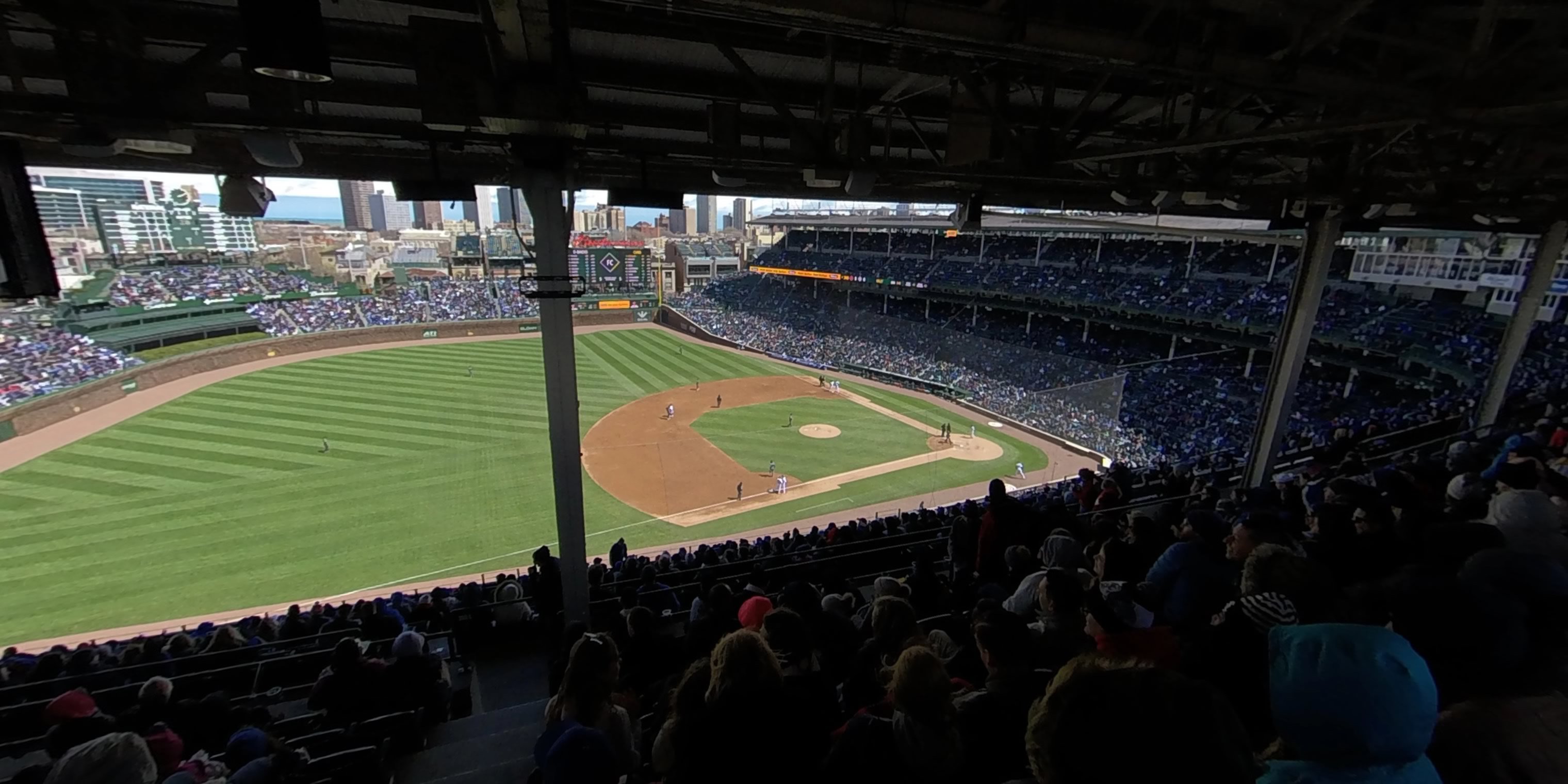 section 408 panoramic seat view  for baseball - wrigley field