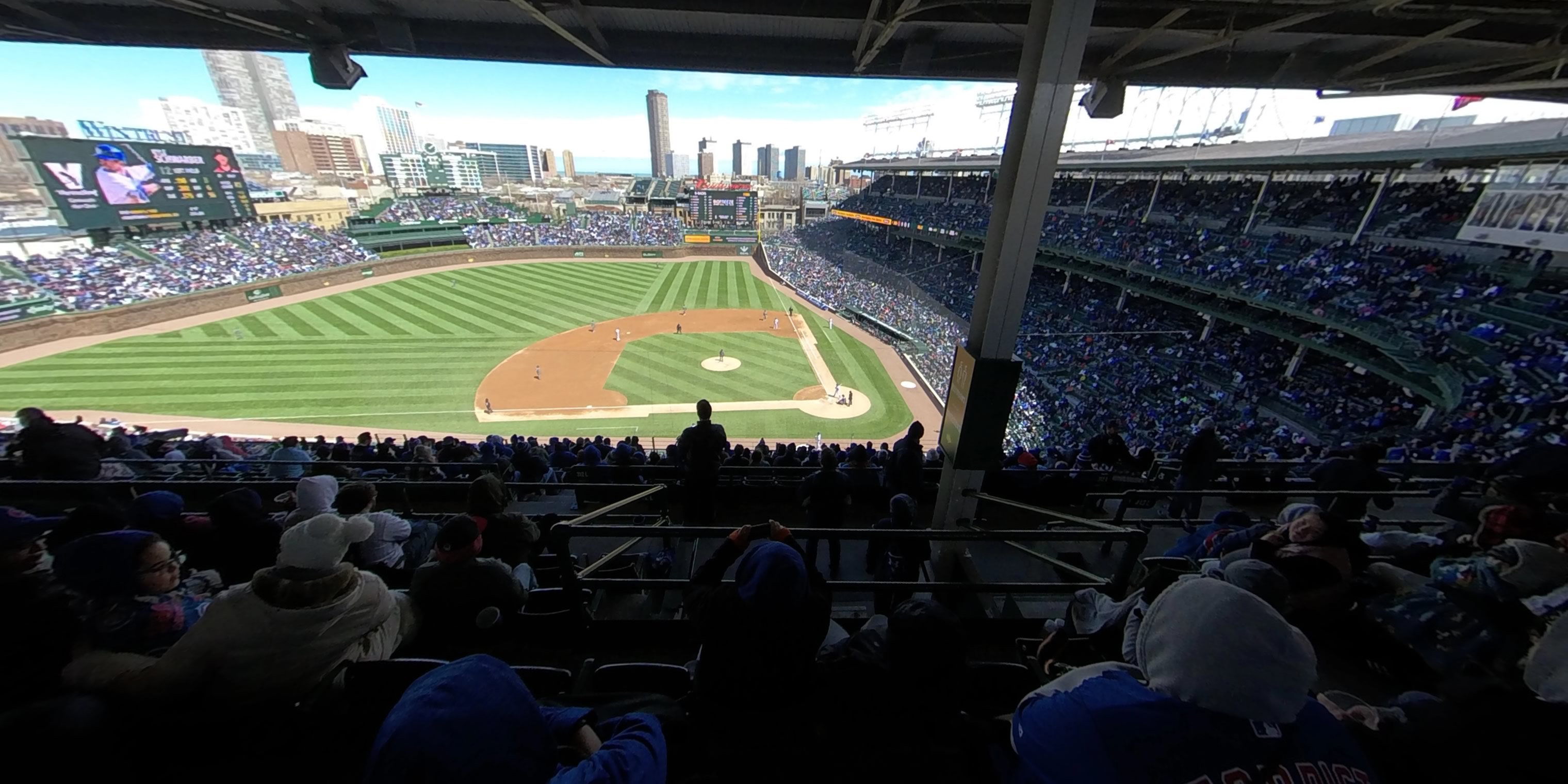 section 412 panoramic seat view  for baseball - wrigley field