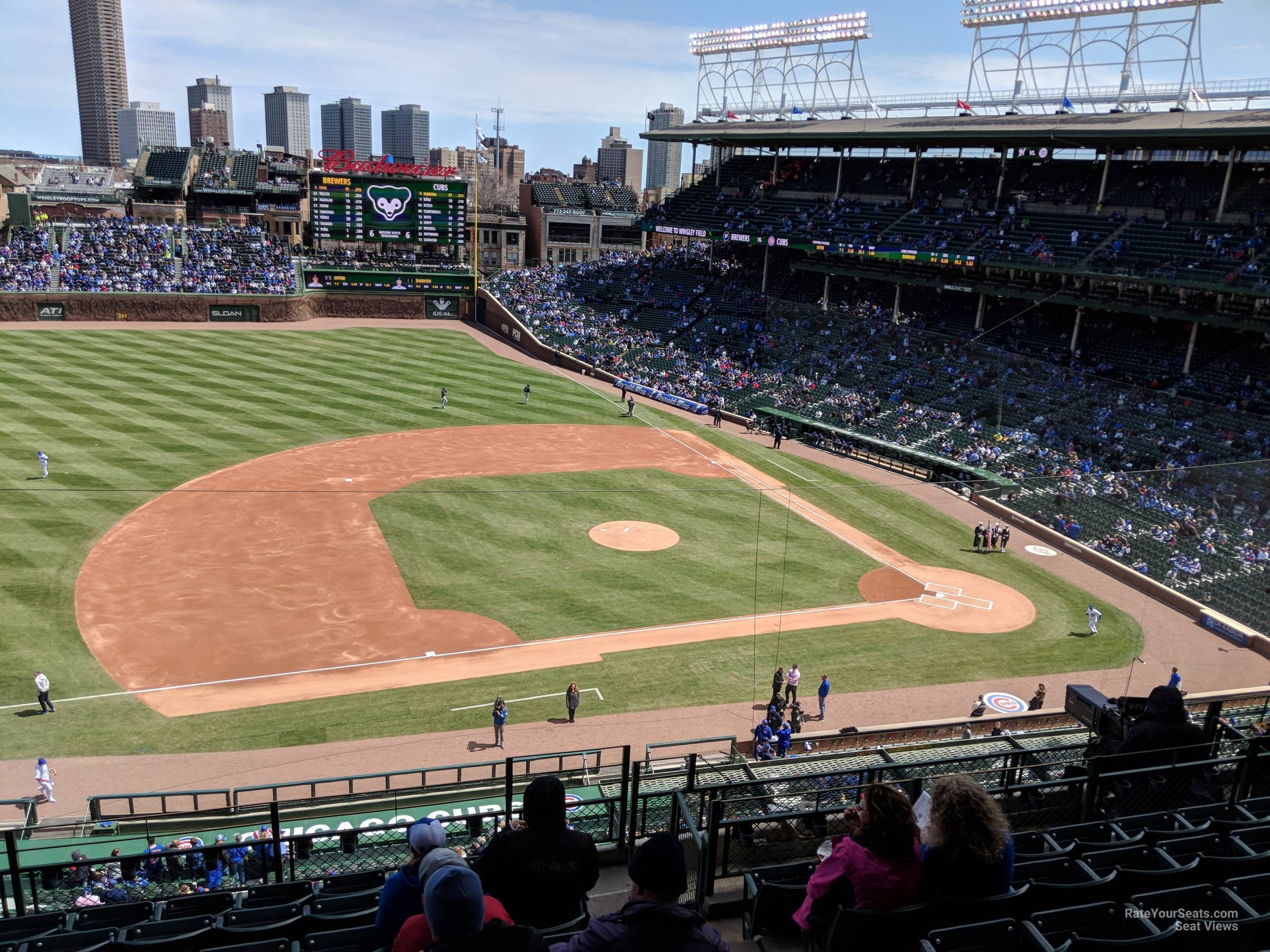 section 310, row 9 seat view  for baseball - wrigley field