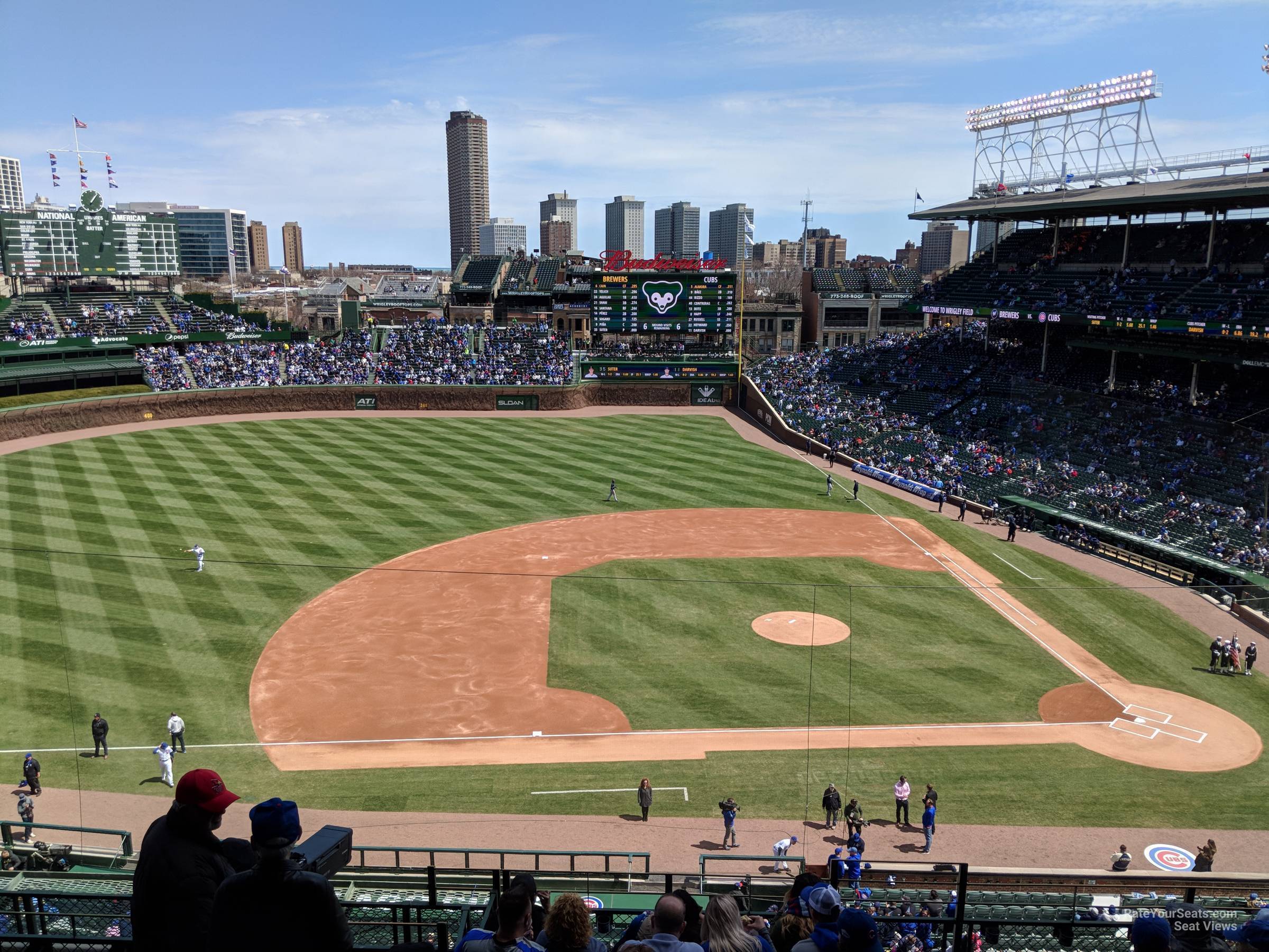 section 311, row 9 seat view  for baseball - wrigley field