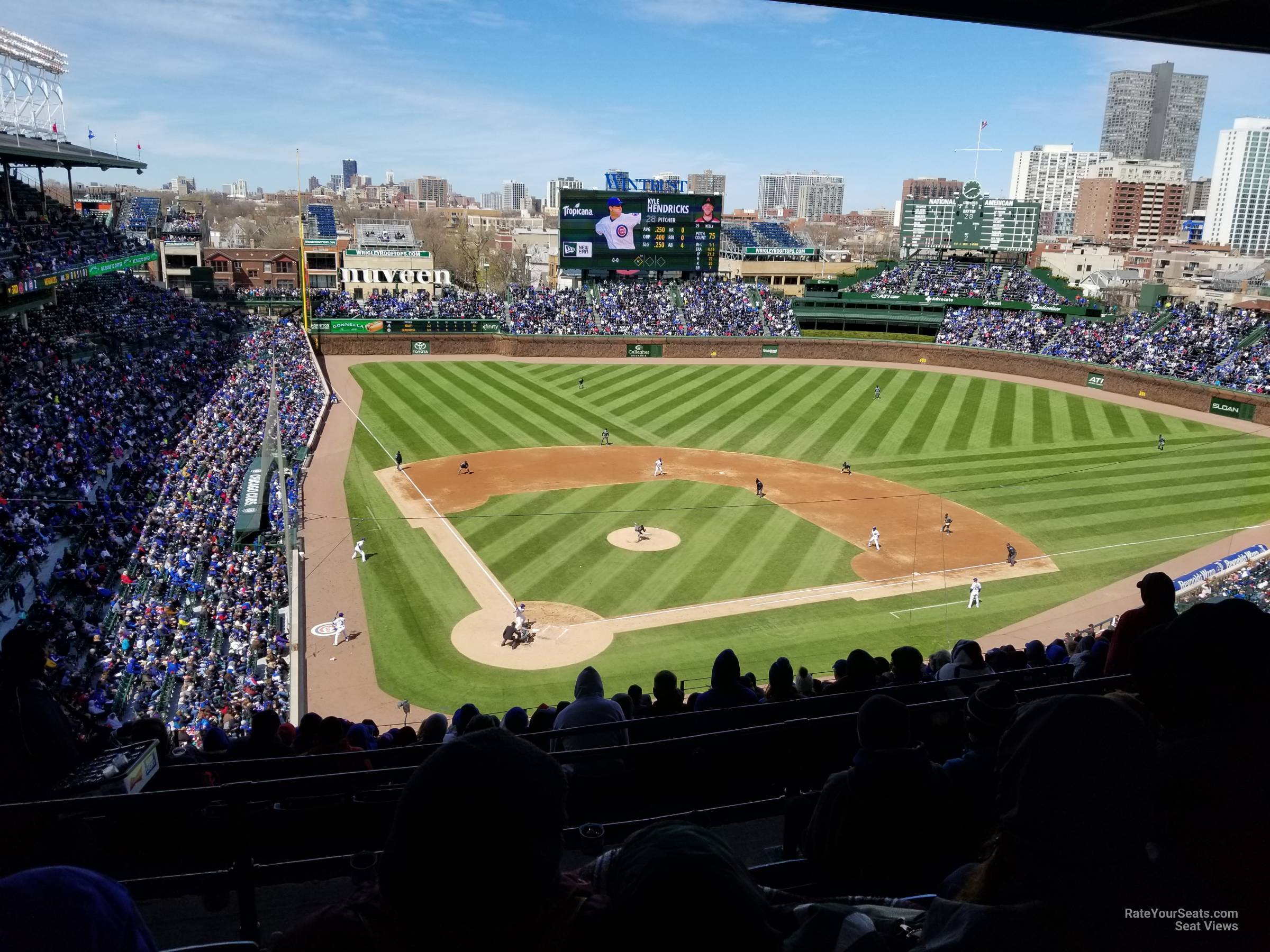 section 420, row 5 seat view  for baseball - wrigley field