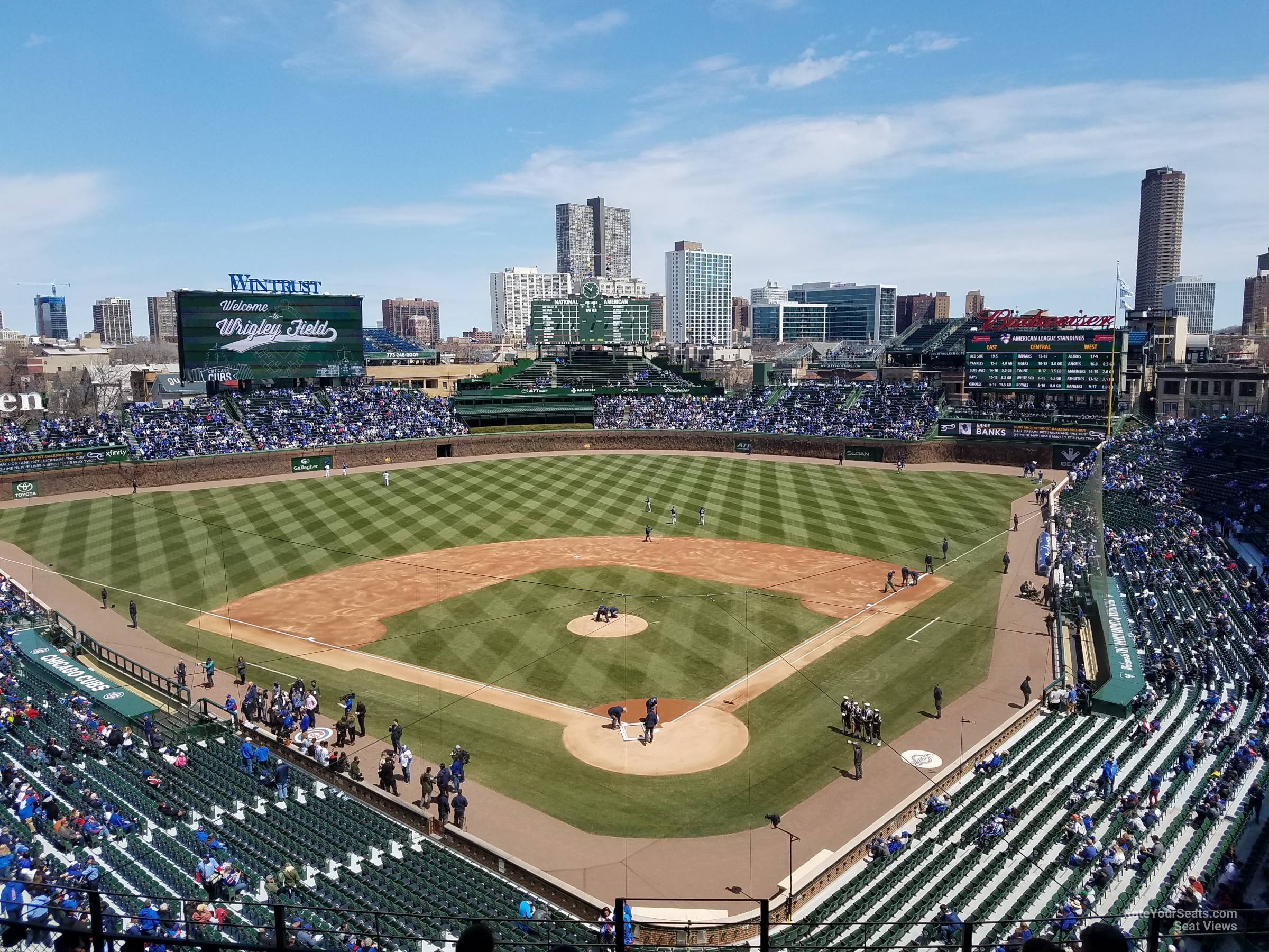section 317, row 8 seat view  for baseball - wrigley field