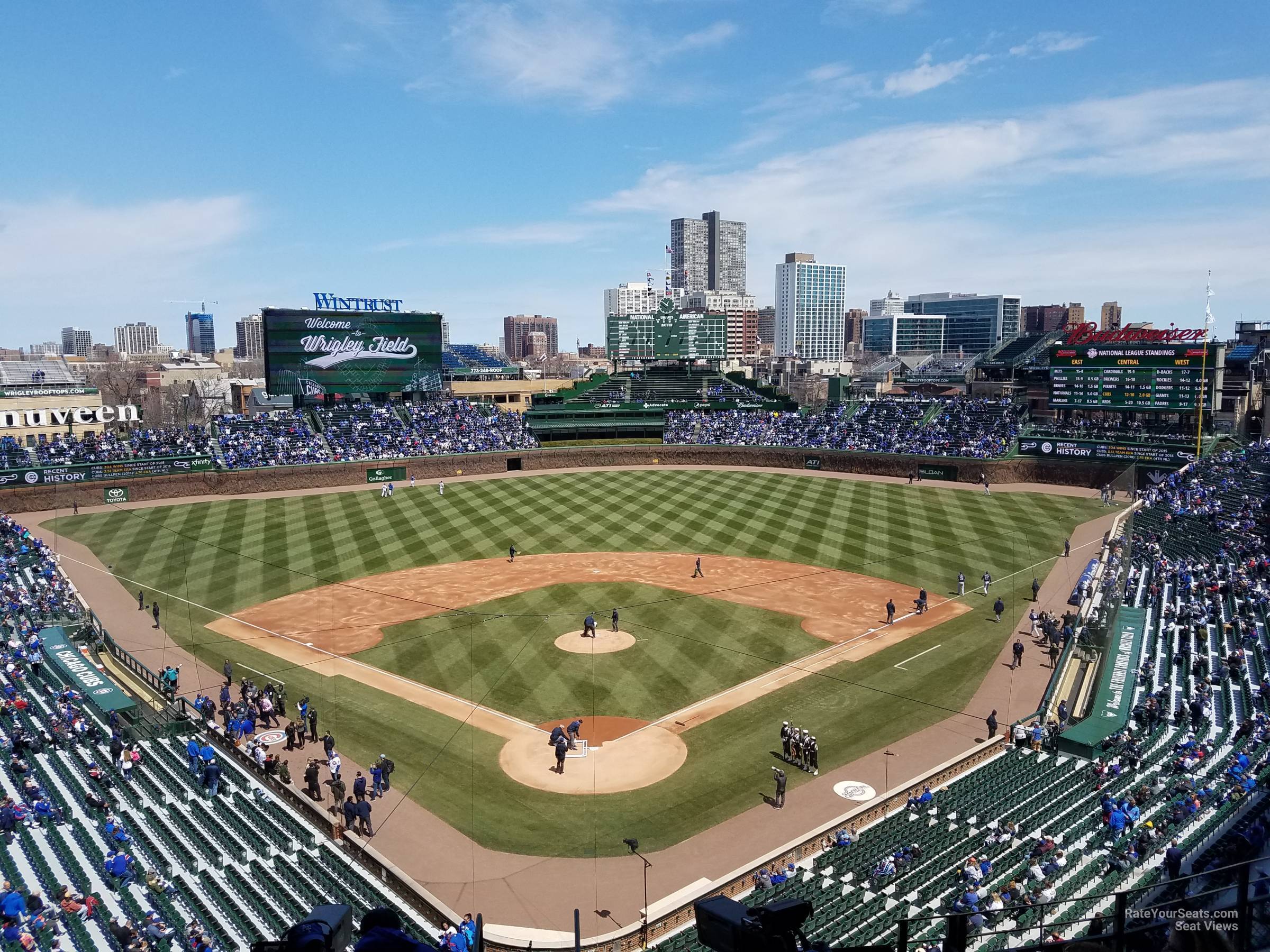 section 318, row 8 seat view  for baseball - wrigley field