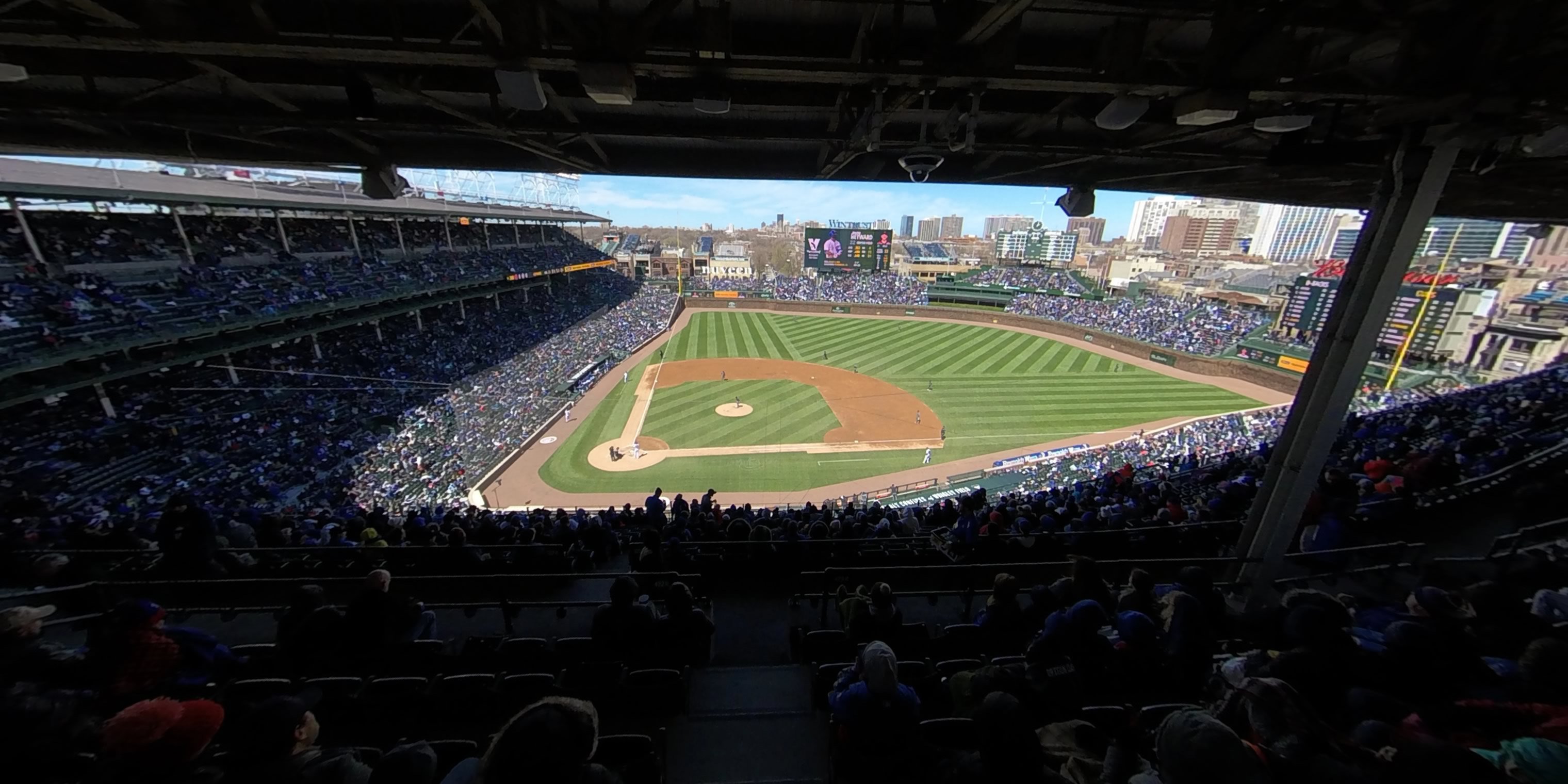 section 422 panoramic seat view  for baseball - wrigley field
