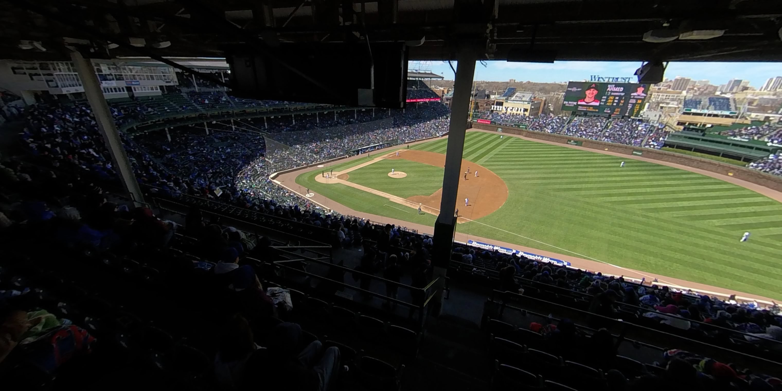 section 426 panoramic seat view  for baseball - wrigley field