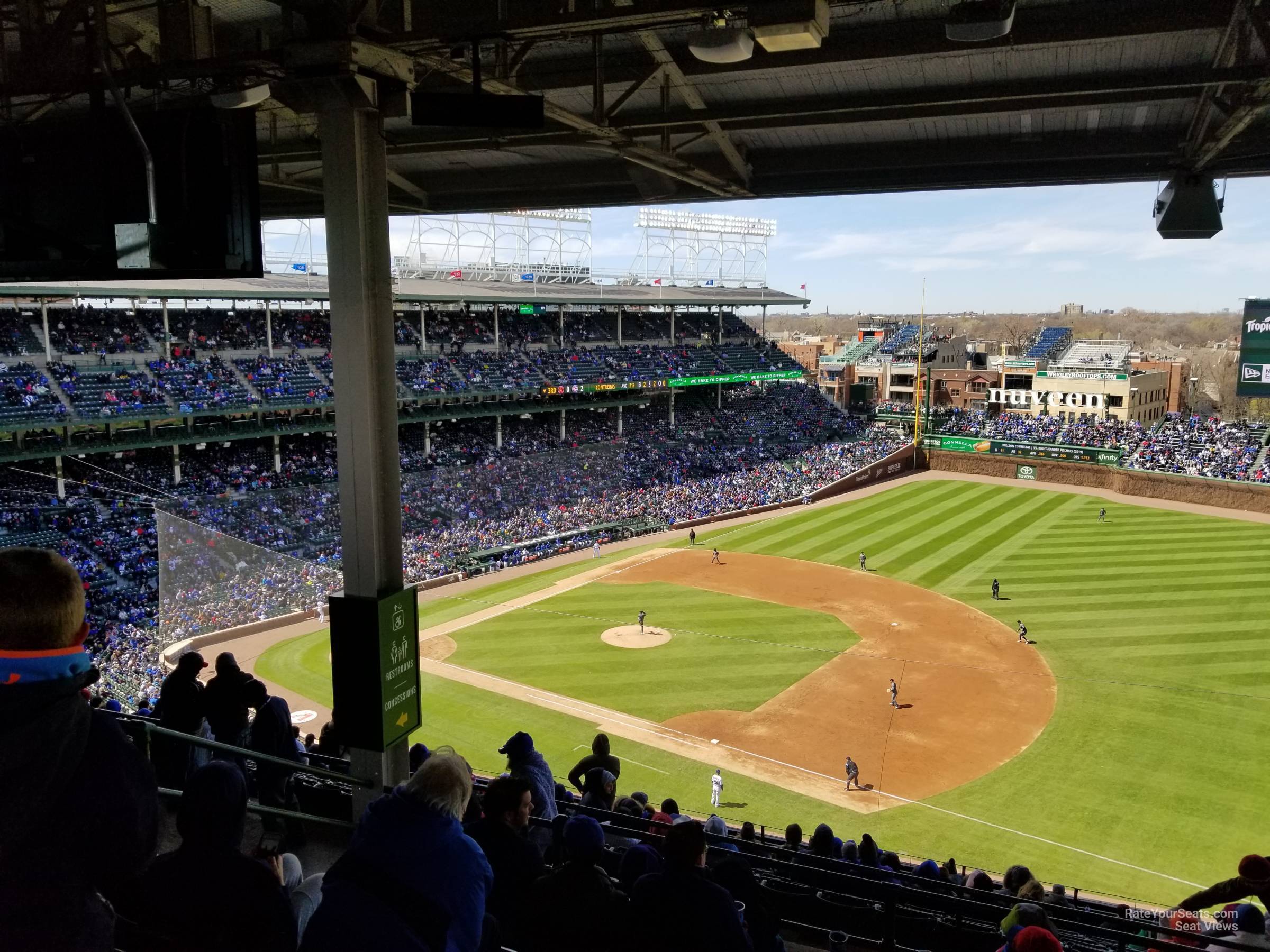 section 427, row 7 seat view  for baseball - wrigley field
