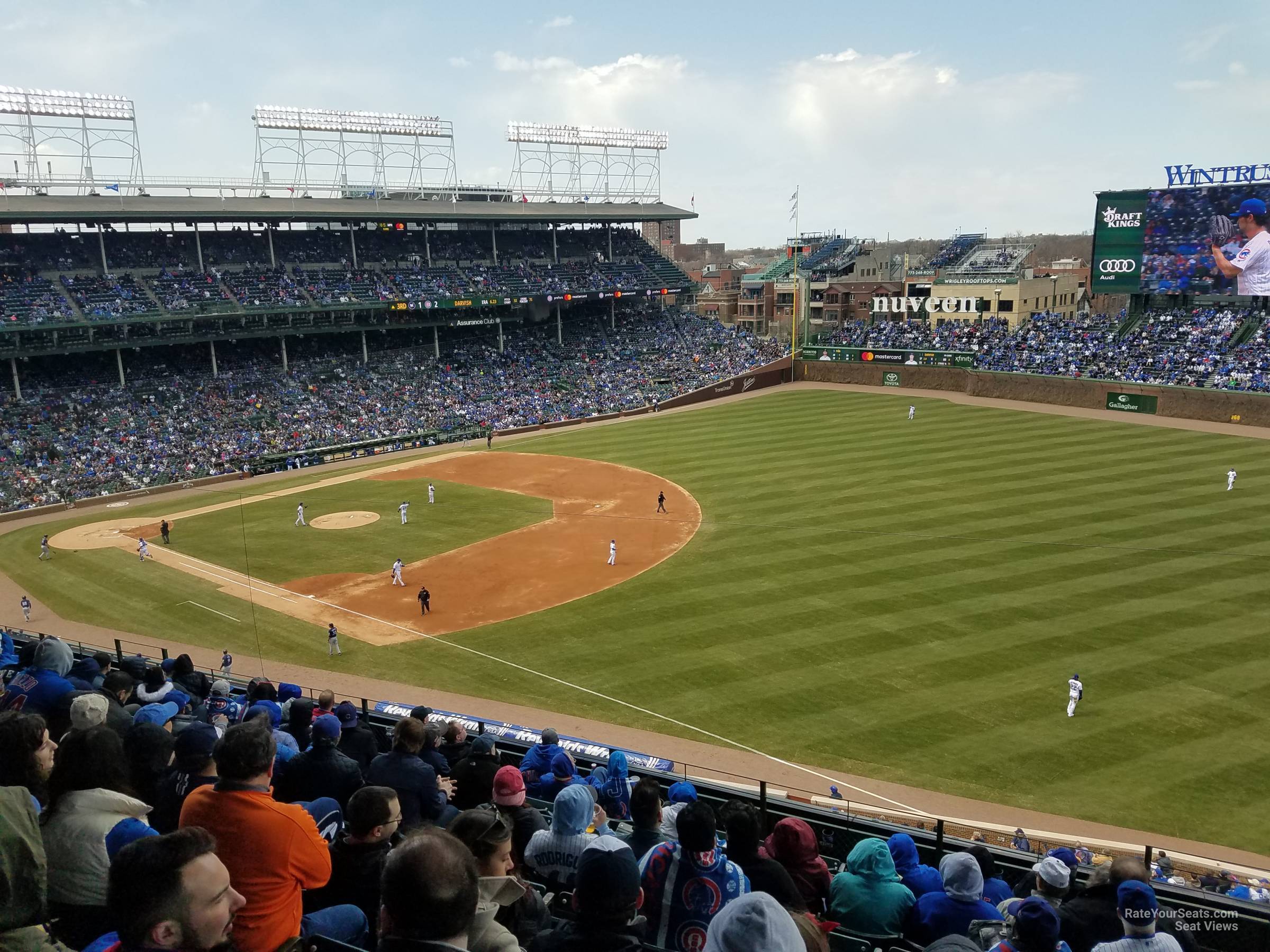 section 330, row 10 seat view  for baseball - wrigley field