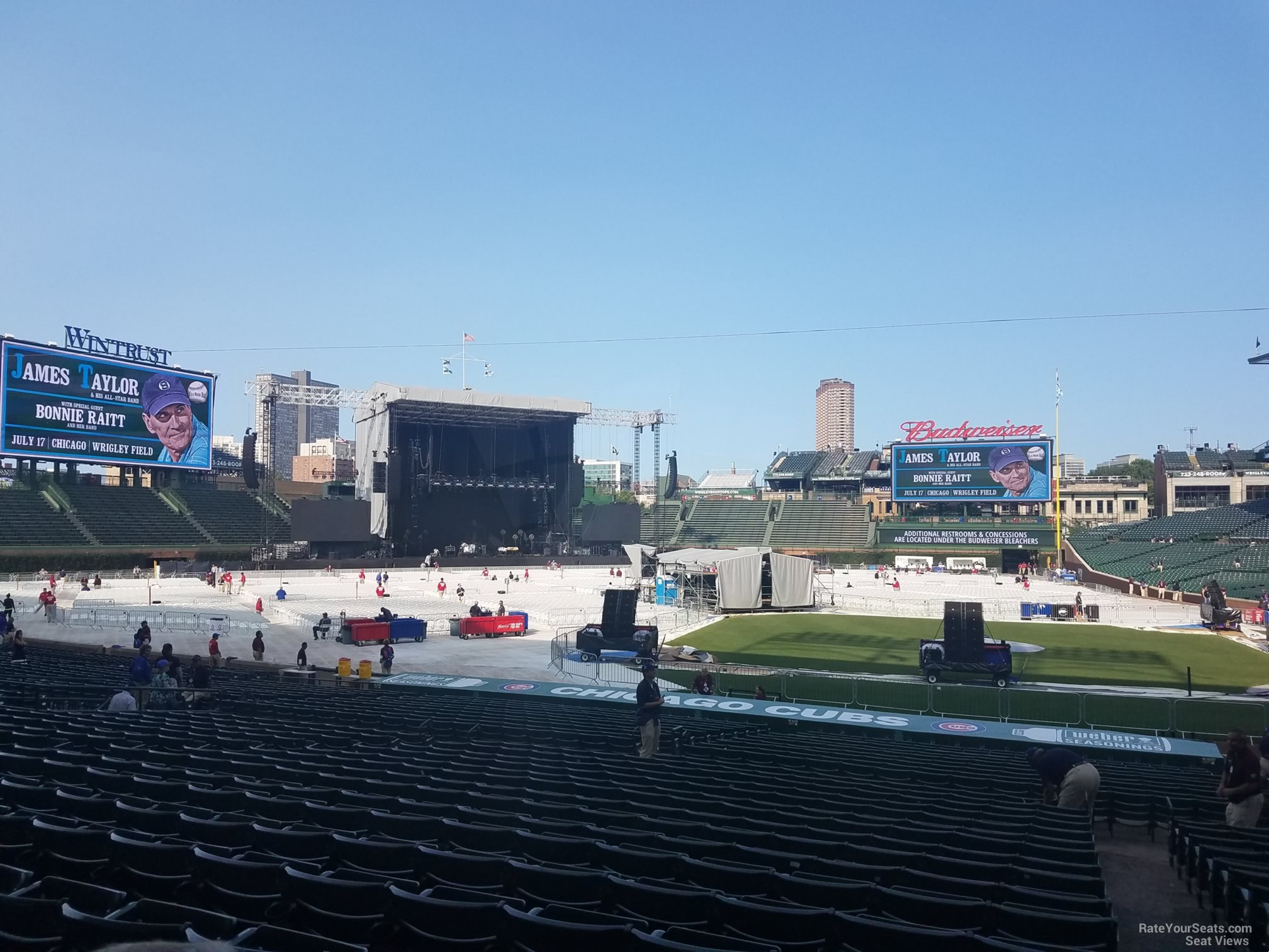 section 112, row 15 seat view  for concert - wrigley field