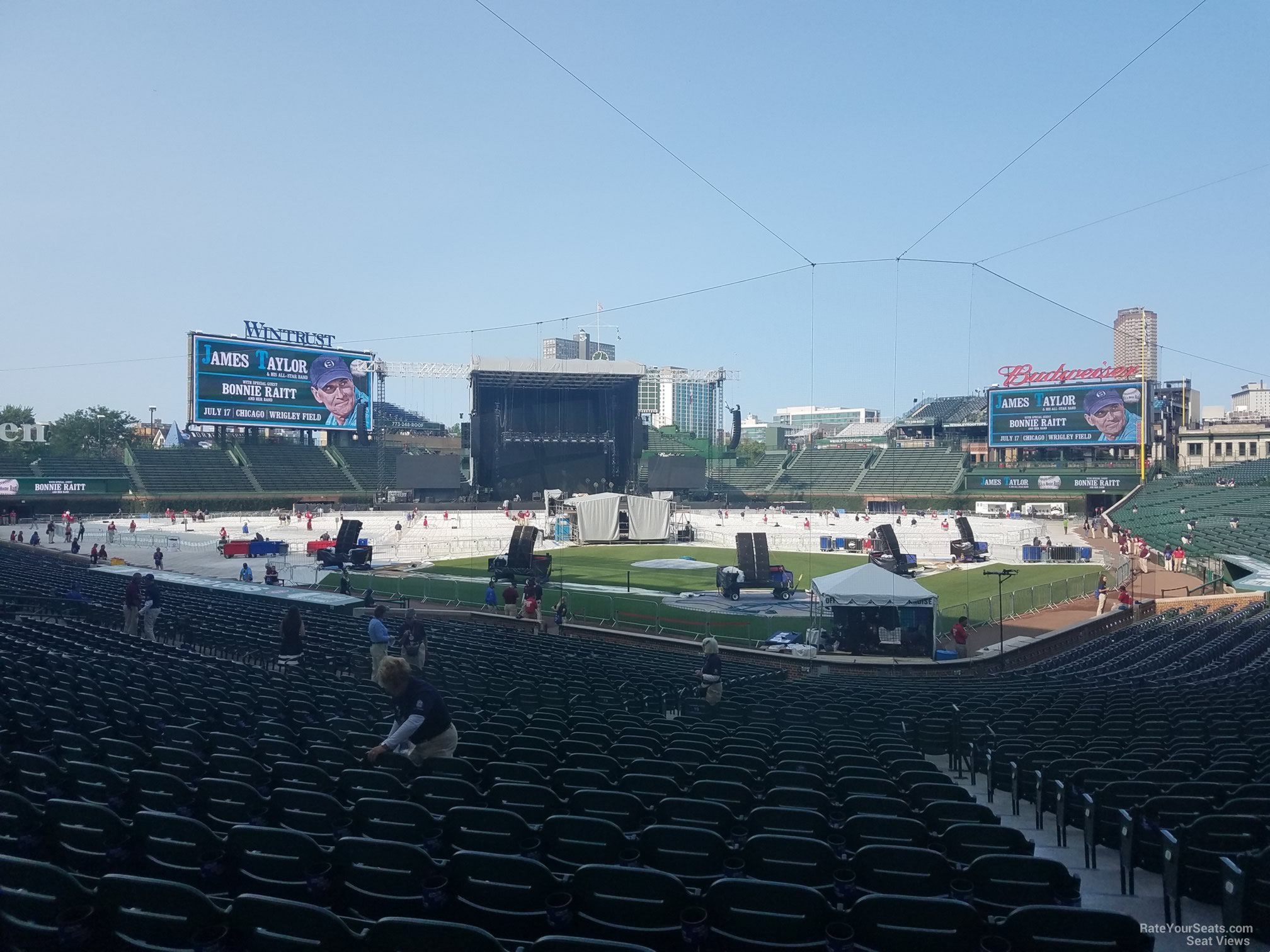 section 116, row 15 seat view  for concert - wrigley field