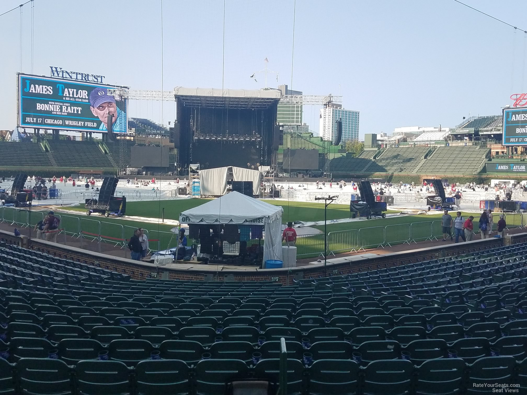 wrigley field section 116 concert seating rateyourseats com wrigley field seat number chart