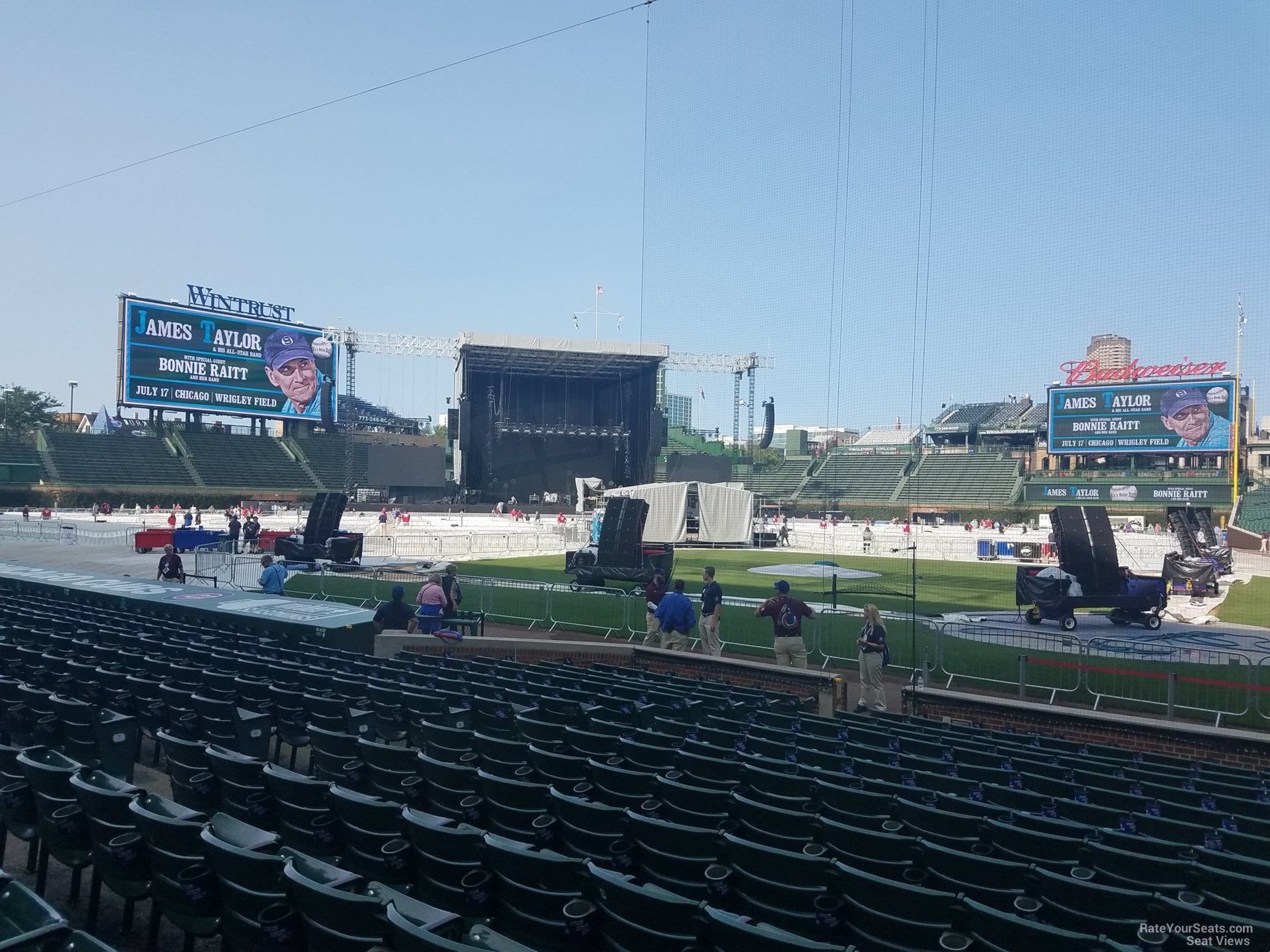 section 15, row 10 seat view  for concert - wrigley field