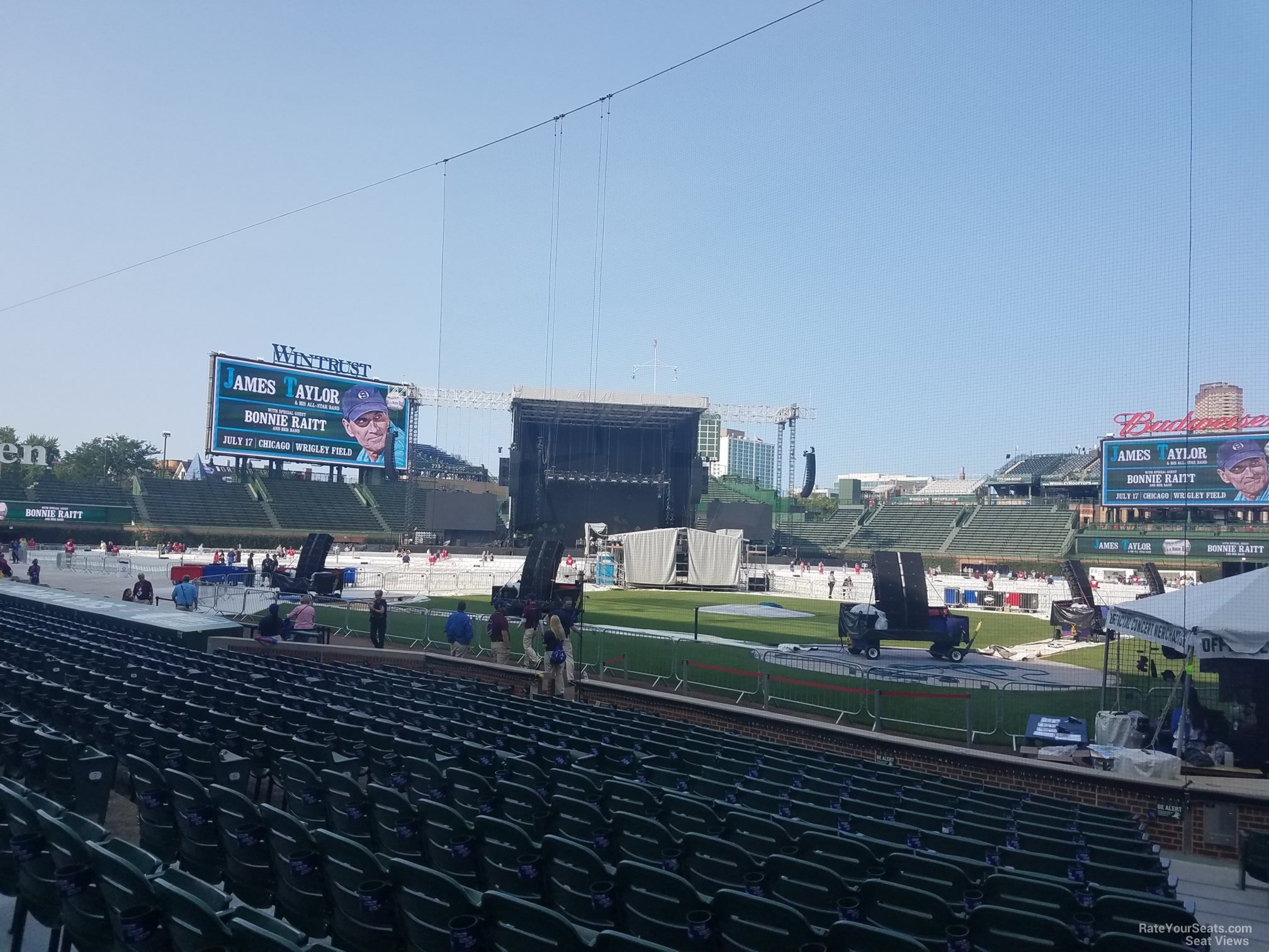 section 16, row 10 seat view  for concert - wrigley field