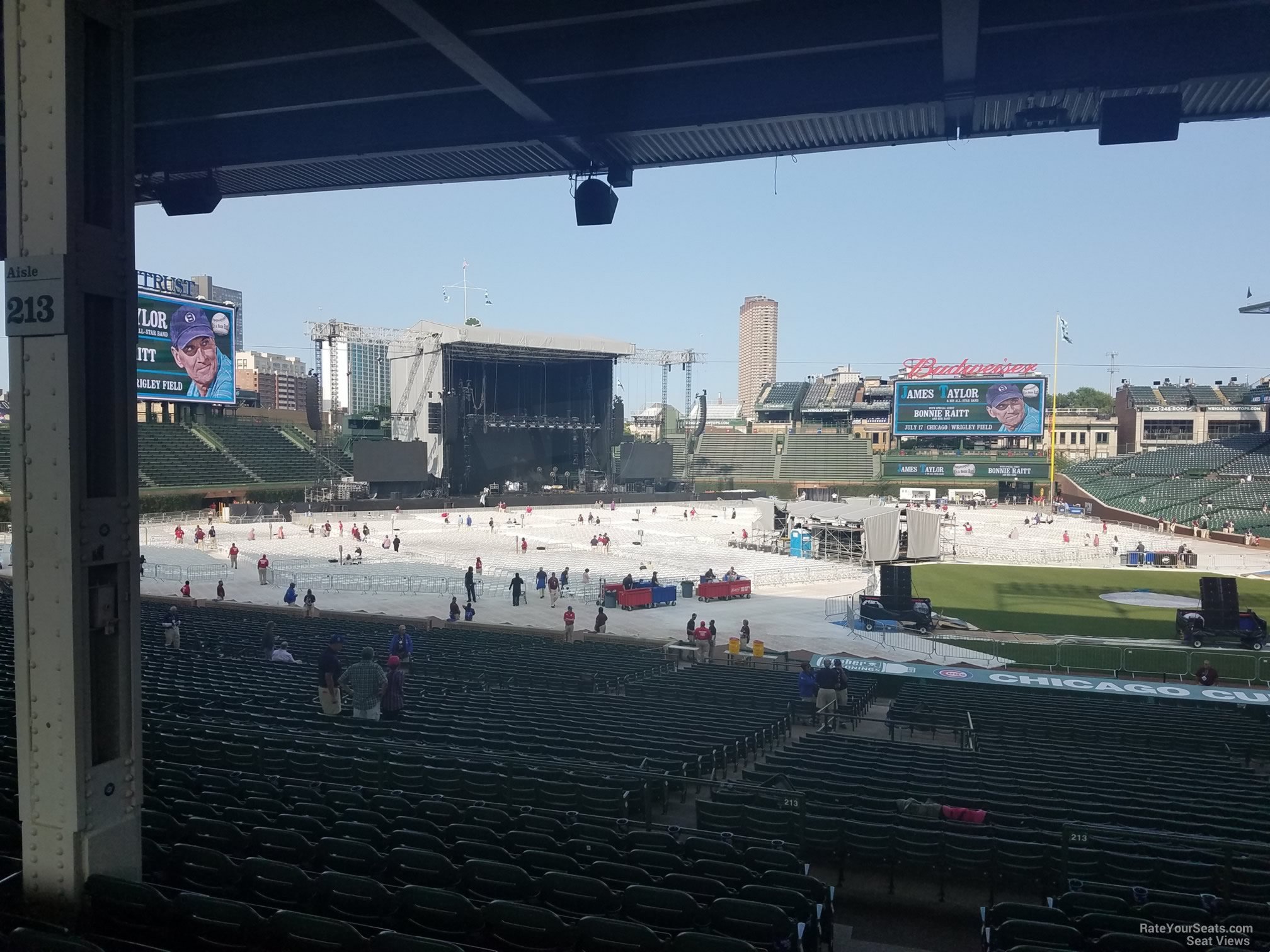 section 210, row 11 seat view  for concert - wrigley field