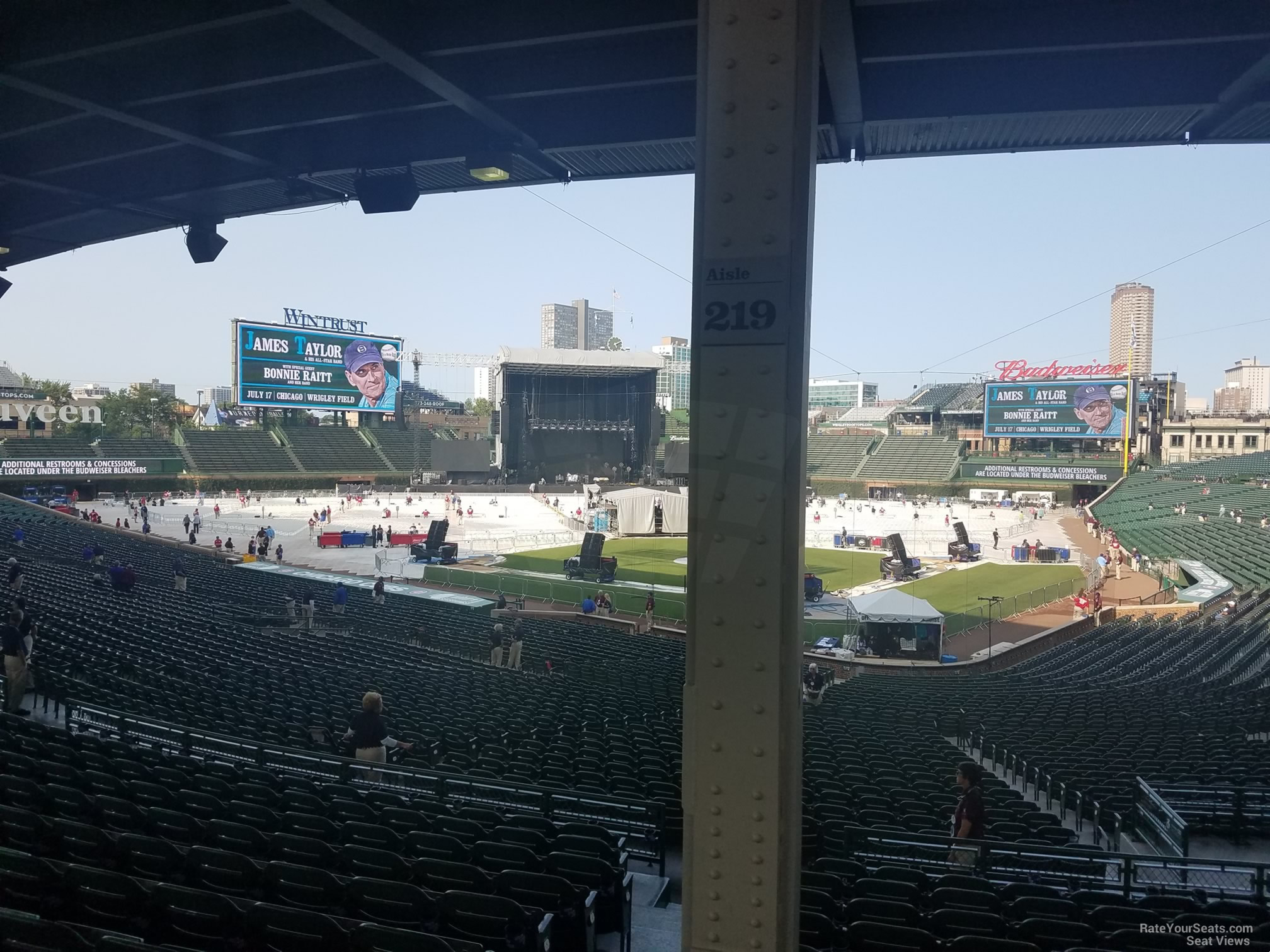 Wrigley Field Section 219 Concert Seating