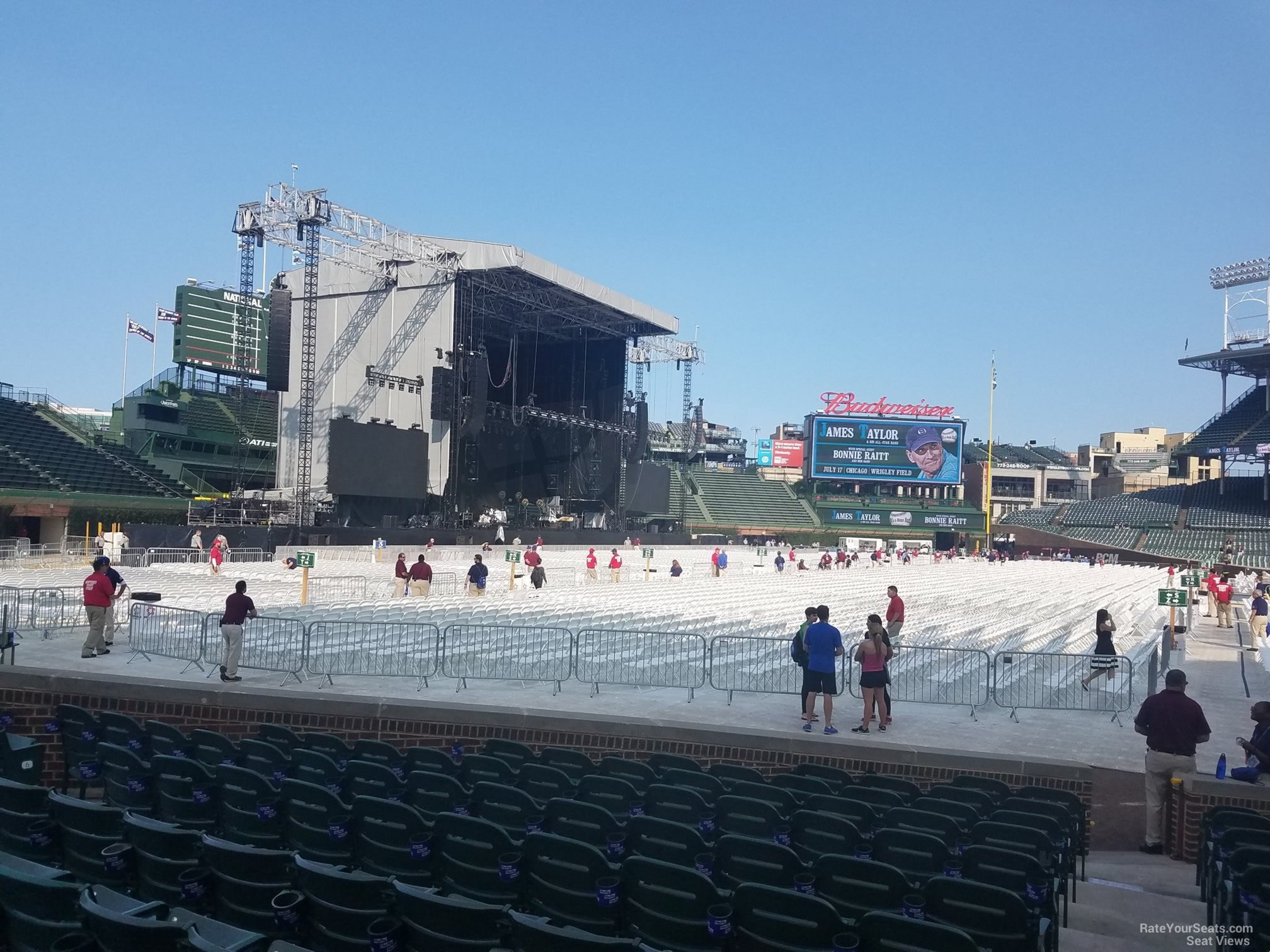 section 4, row 10 seat view  for concert - wrigley field