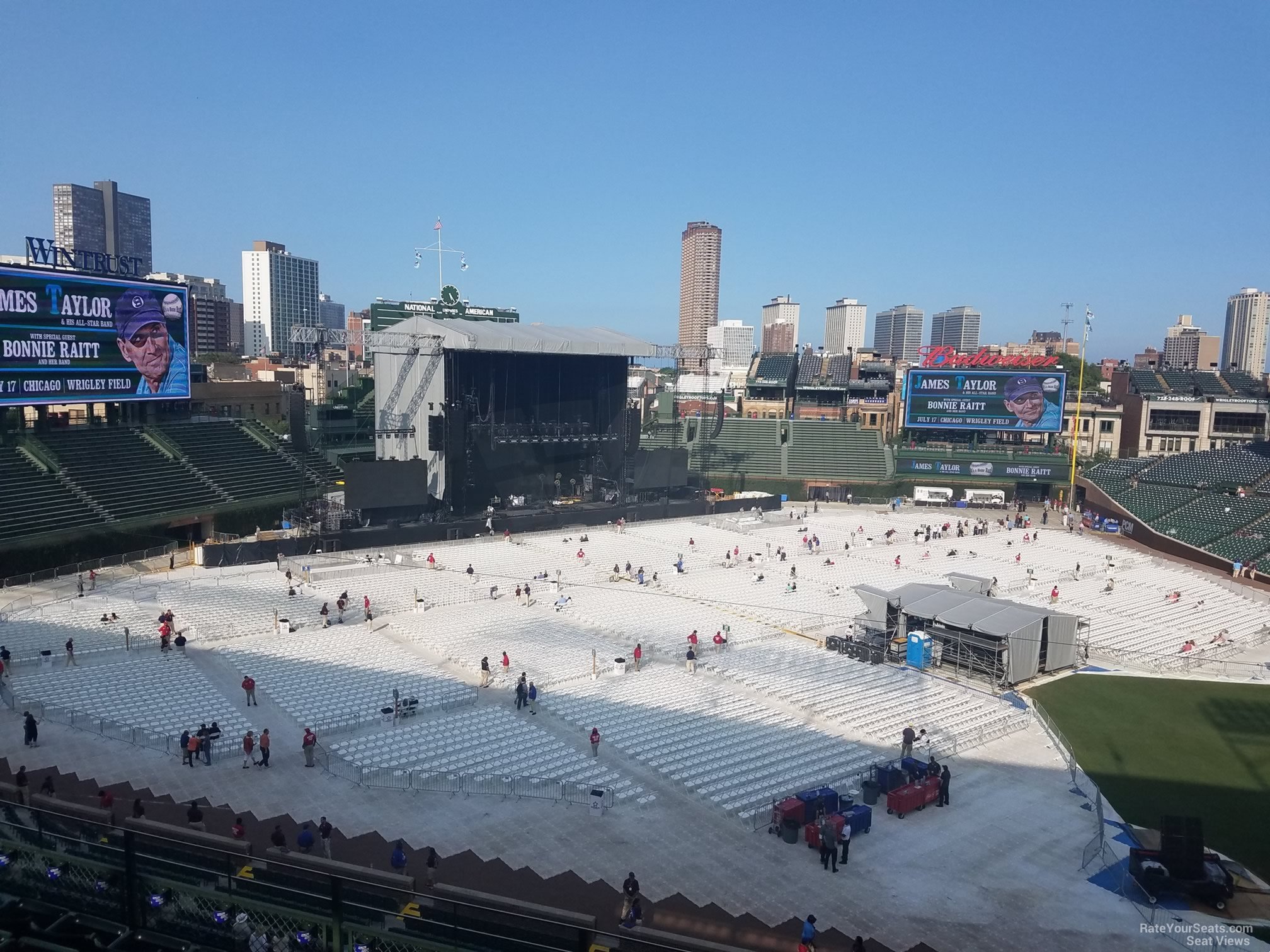 section 309, row 7 seat view  for concert - wrigley field