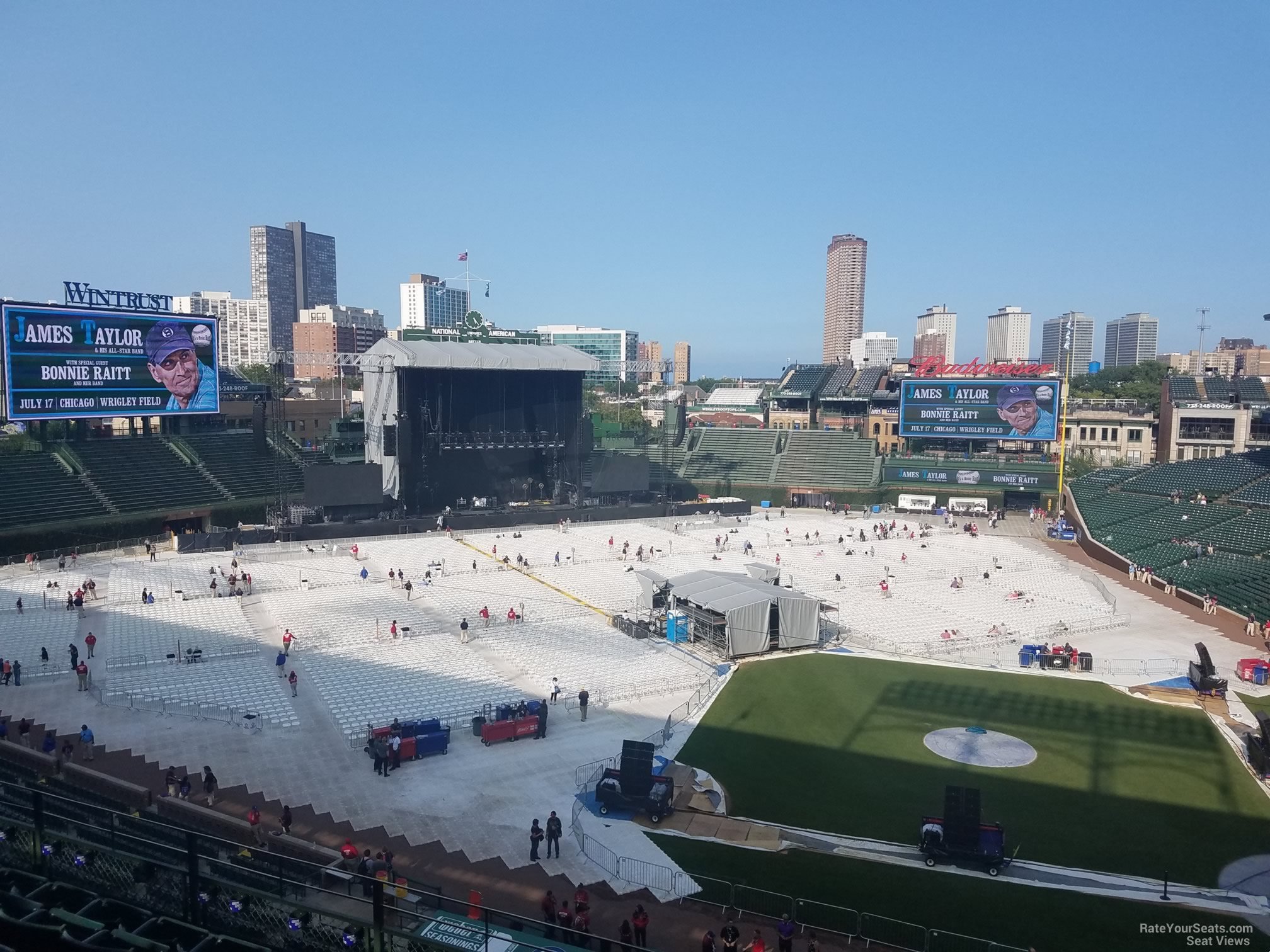 section 312, row 7 seat view  for concert - wrigley field