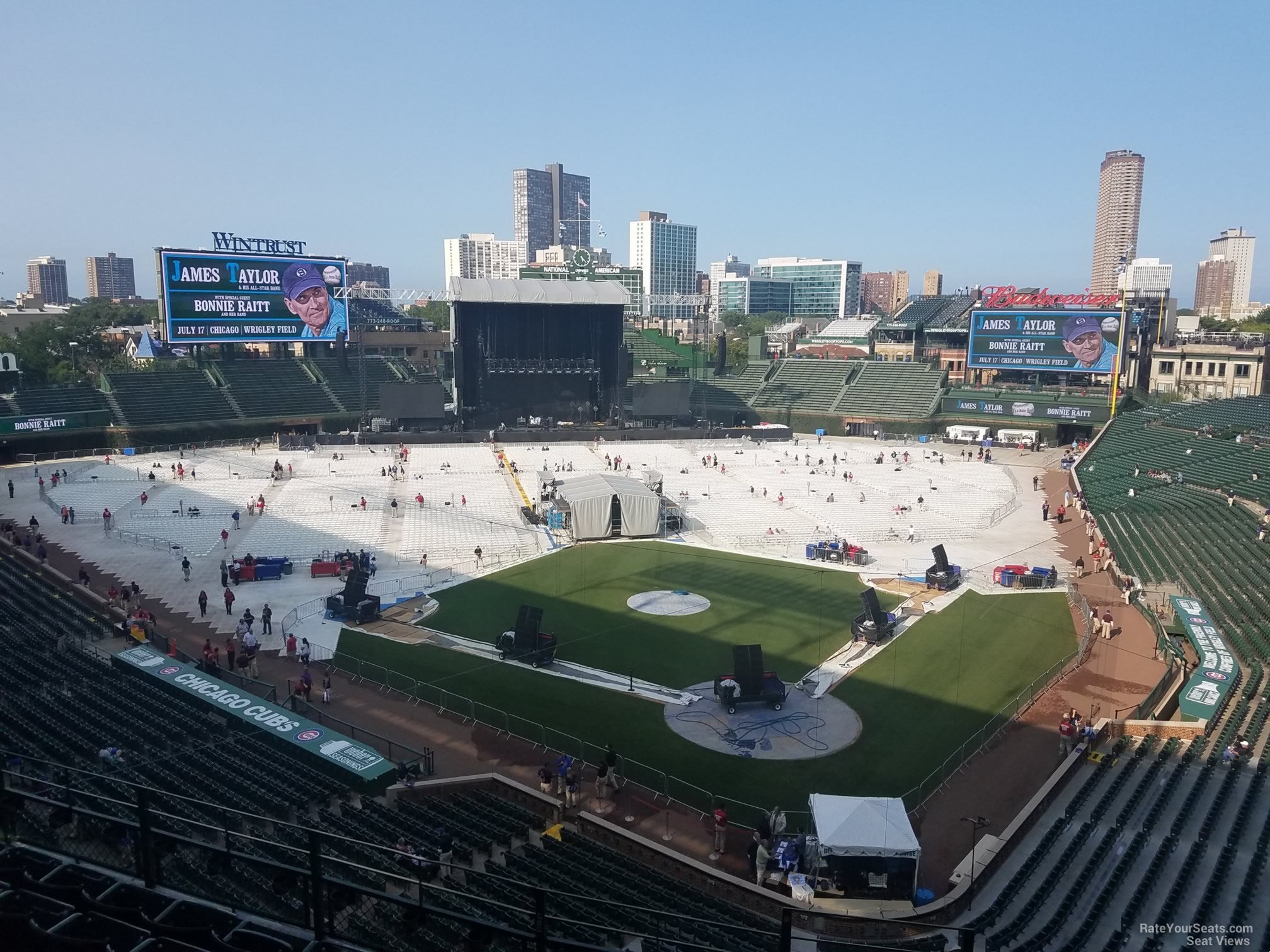 section 316, row 7 seat view  for concert - wrigley field