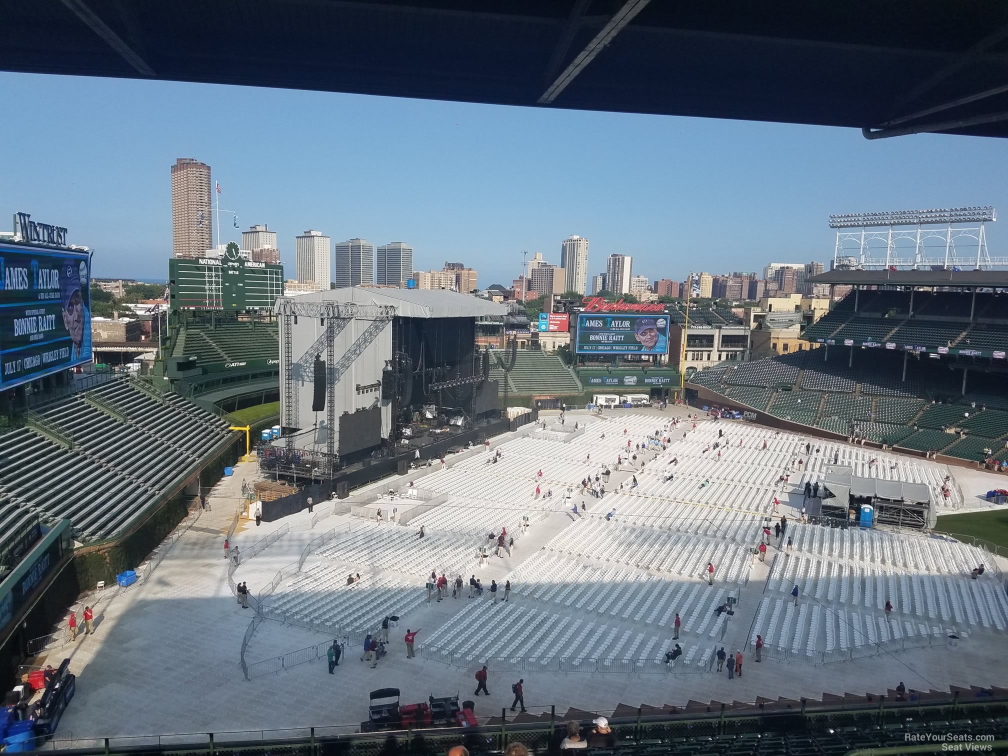 section 404, row 4 seat view  for concert - wrigley field
