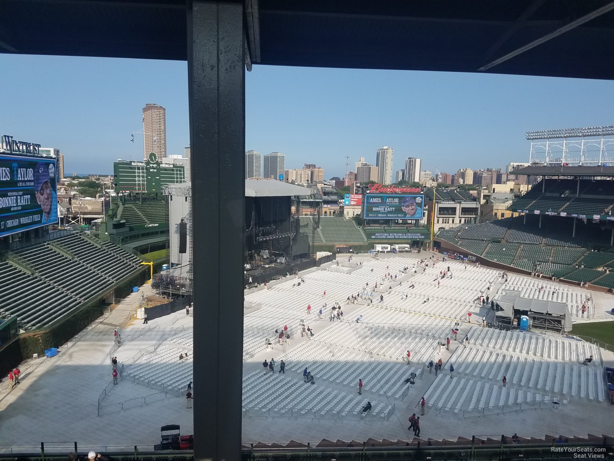 section 405, row 4 seat view  for concert - wrigley field