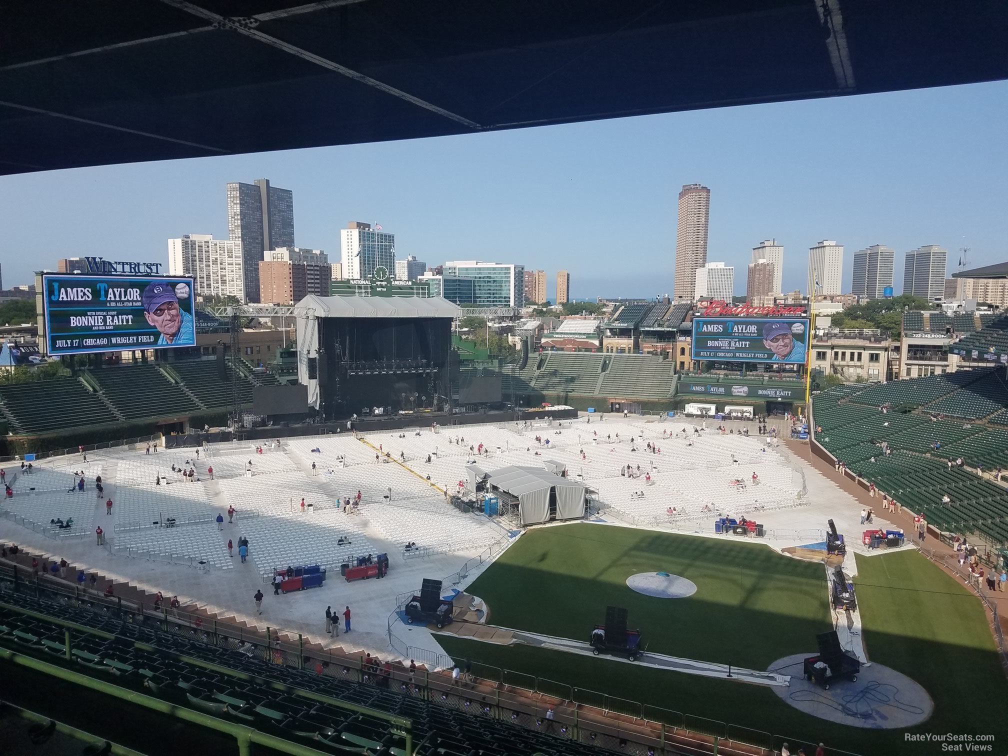 section 413, row 4 seat view  for concert - wrigley field