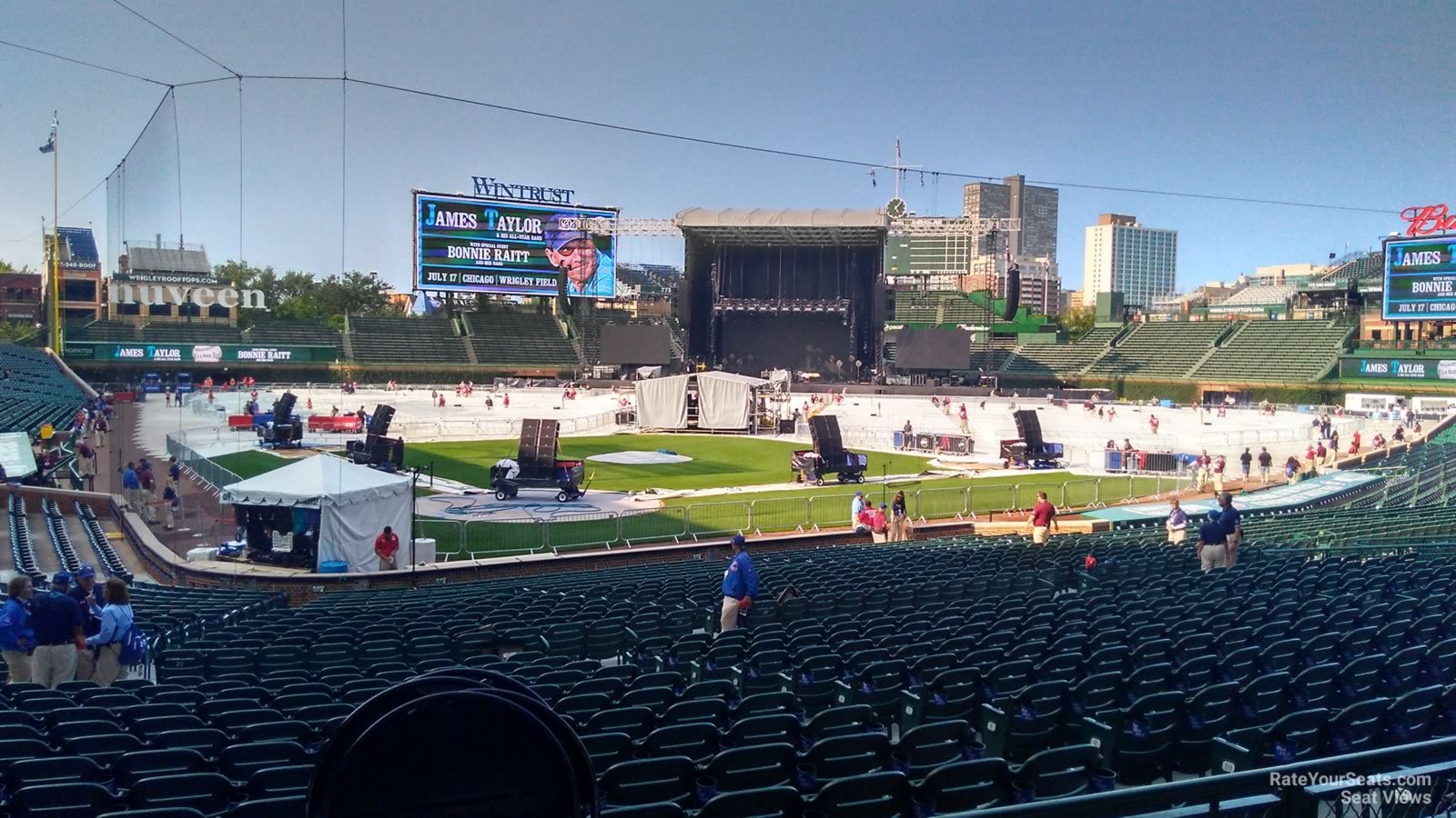 section 118, row 15 seat view  for concert - wrigley field
