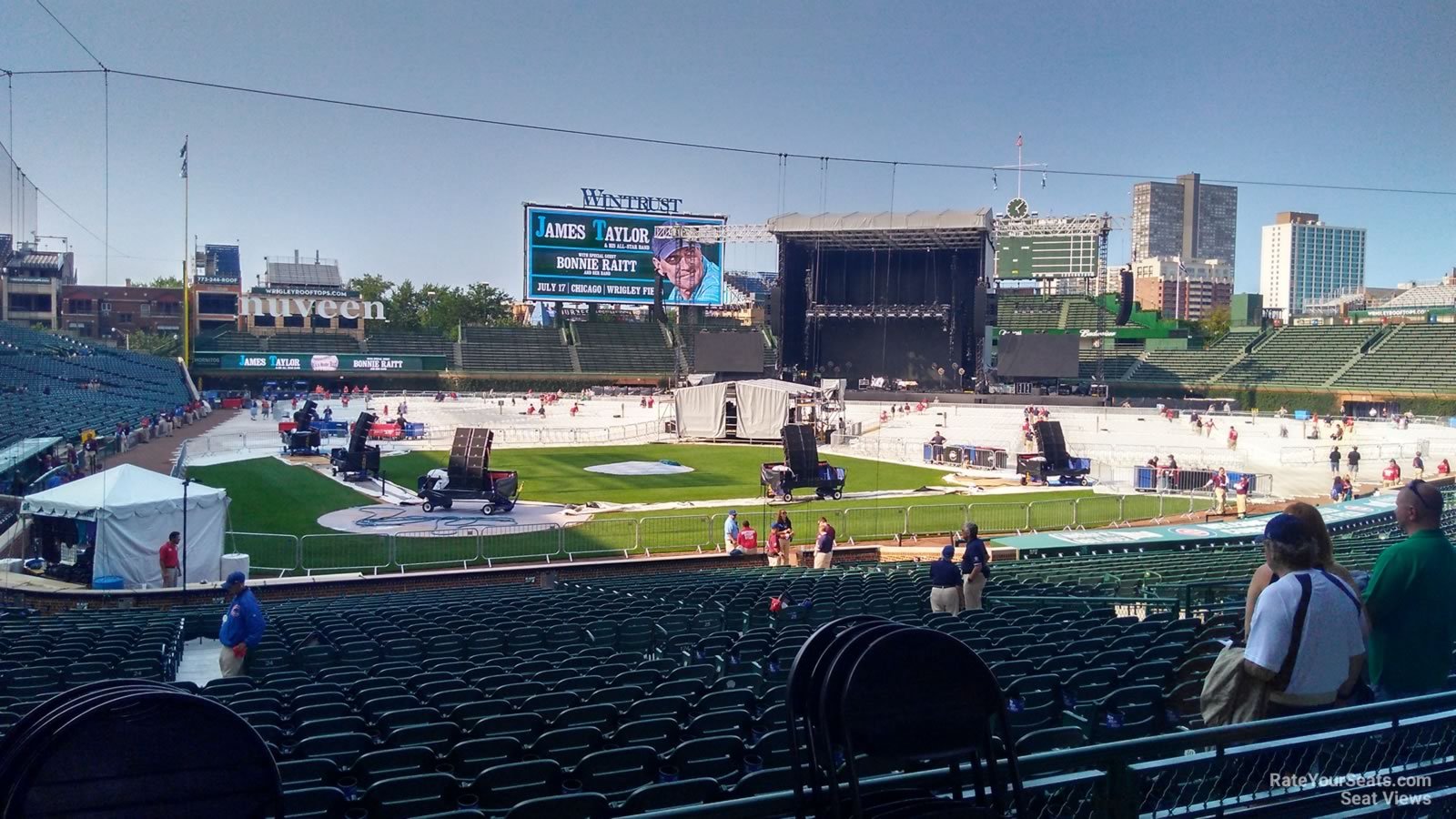 section 119, row 15 seat view  for concert - wrigley field