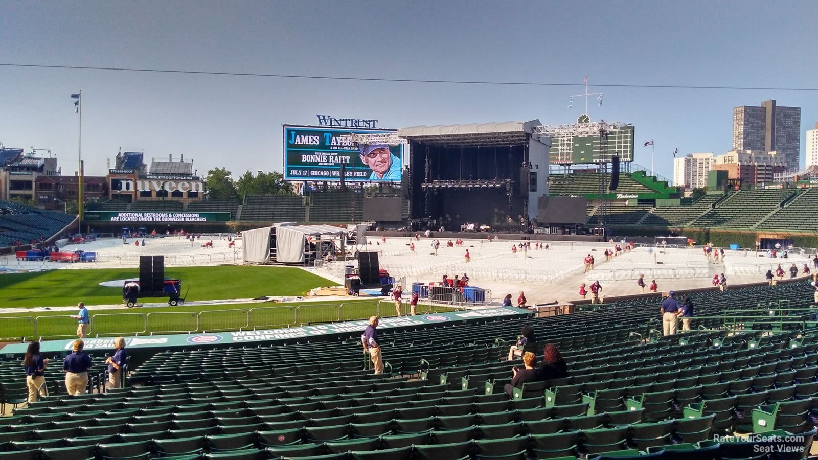 section 122, row 15 seat view  for concert - wrigley field