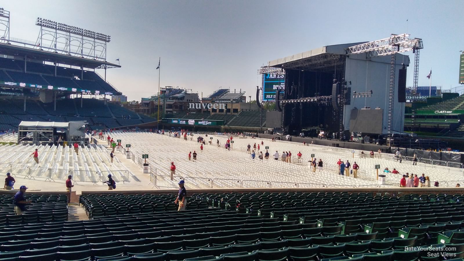 section 130, row 15 seat view  for concert - wrigley field