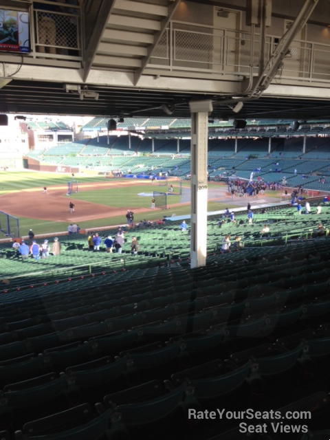section 207, row 20 seat view  for baseball - wrigley field