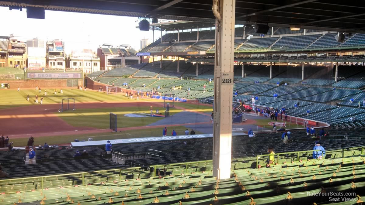 section 209, row 15 seat view  for baseball - wrigley field