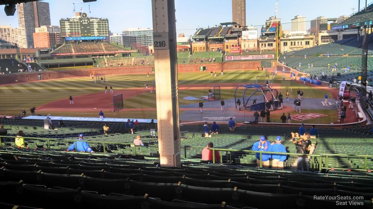 Wrigley Field Section 216 Row 15 Seat 12 on 4 9 2014_B