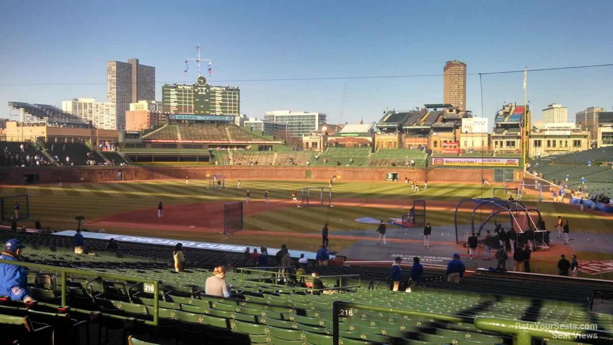 section 213, row 6 seat view  for baseball - wrigley field