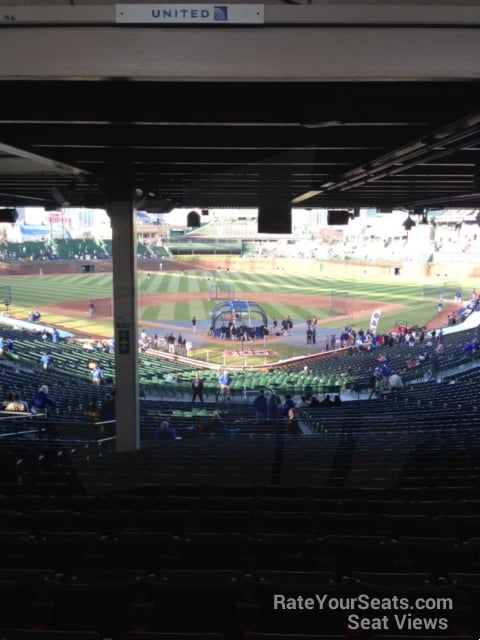 section 216, row 20 seat view  for baseball - wrigley field