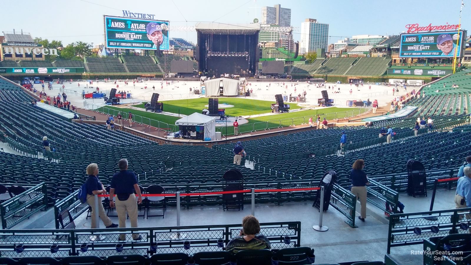 Wrigley Field Section 217 Concert Seating