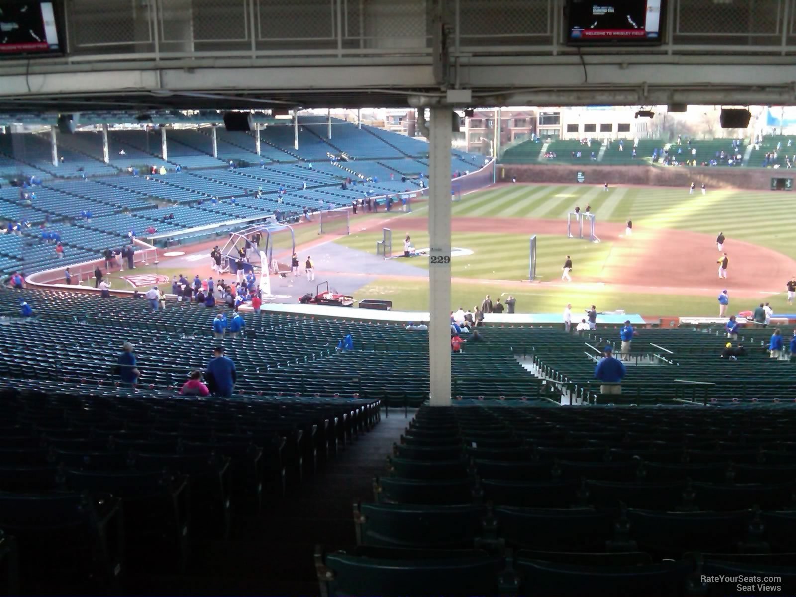section 223, row 23 seat view  for baseball - wrigley field