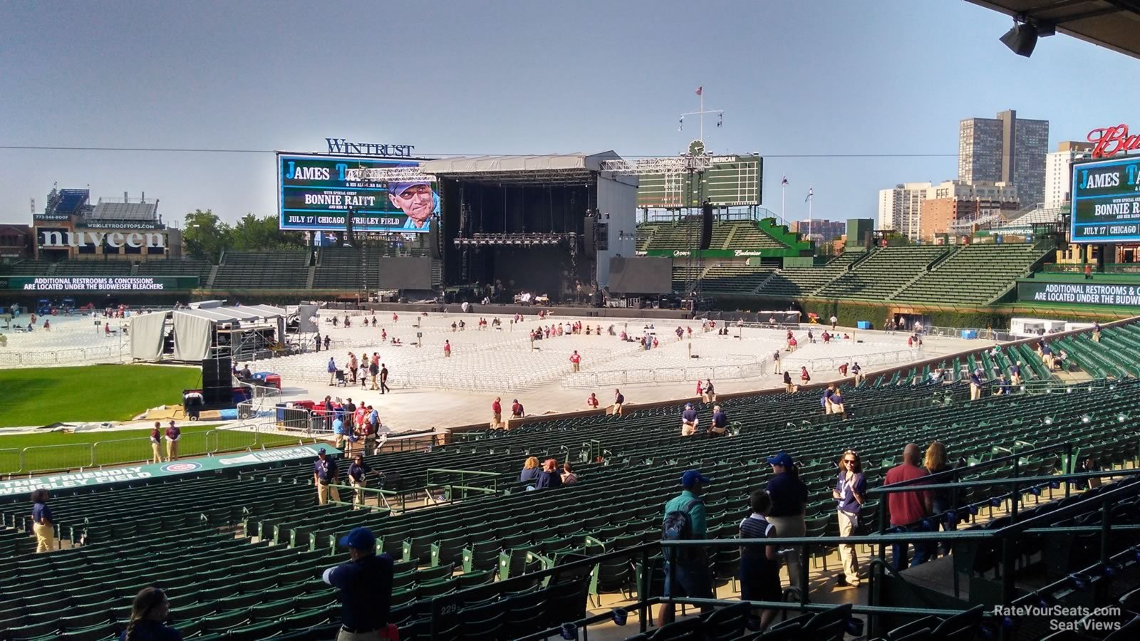 section 223, row 7 seat view  for concert - wrigley field