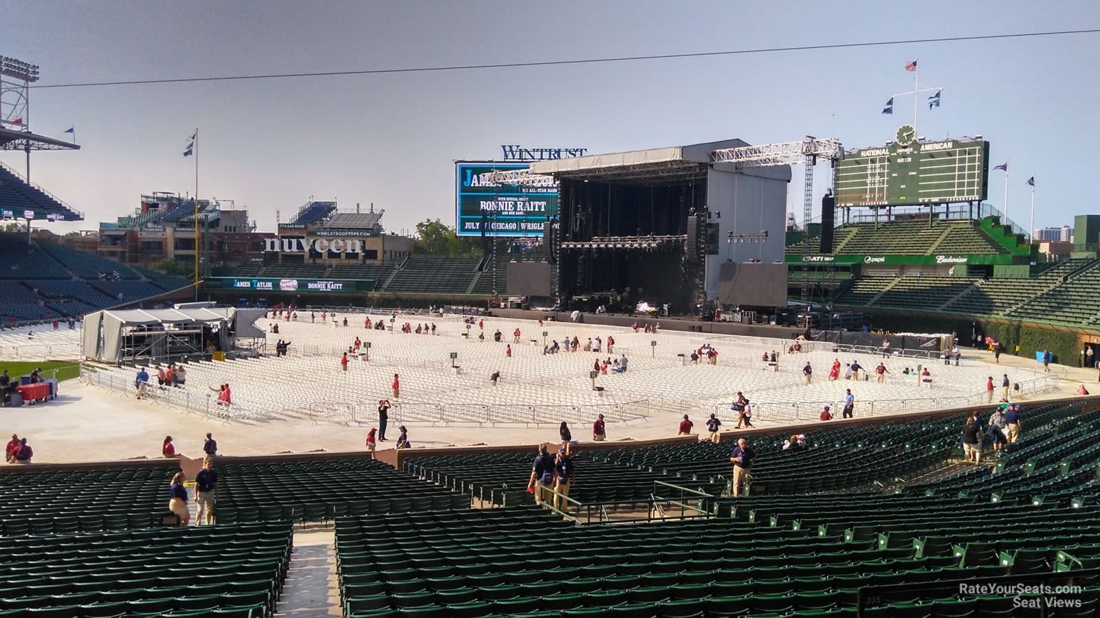 section 227, row 7 seat view  for concert - wrigley field