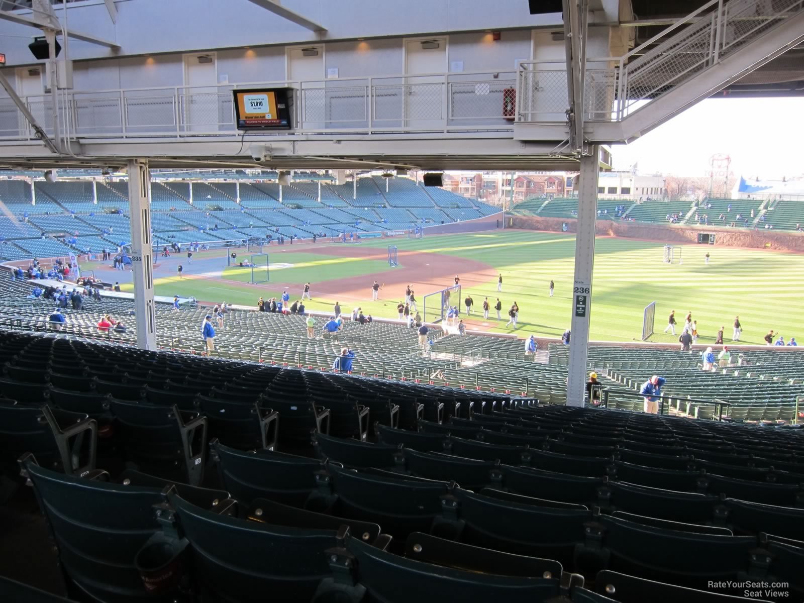 Shade View from Section 236 at Wrigley Field