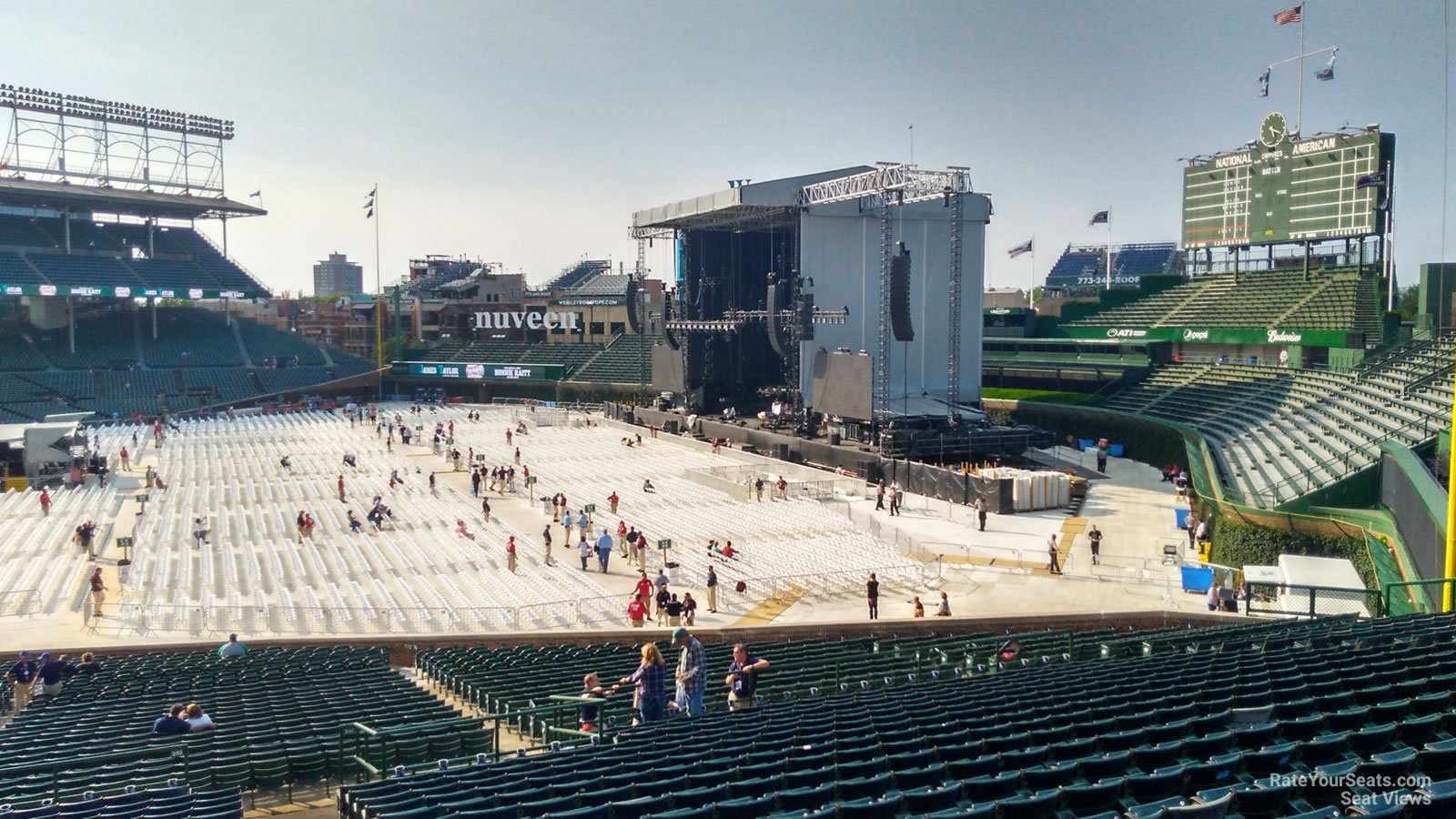 section 231, row 20 seat view  for concert - wrigley field