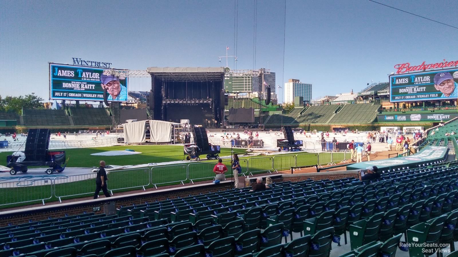 section 20, row 10 seat view  for concert - wrigley field