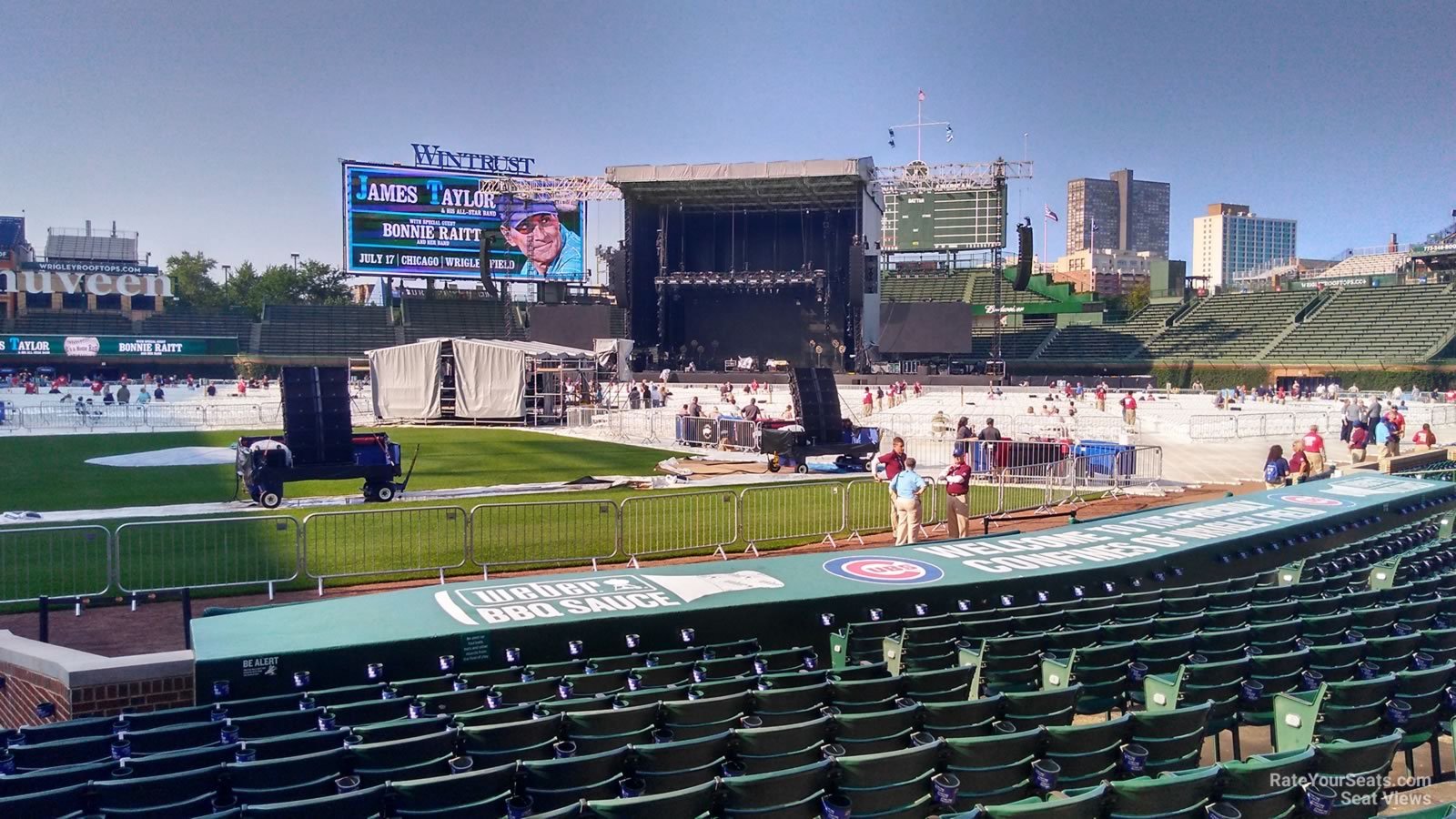 section 22, row 10 seat view  for concert - wrigley field