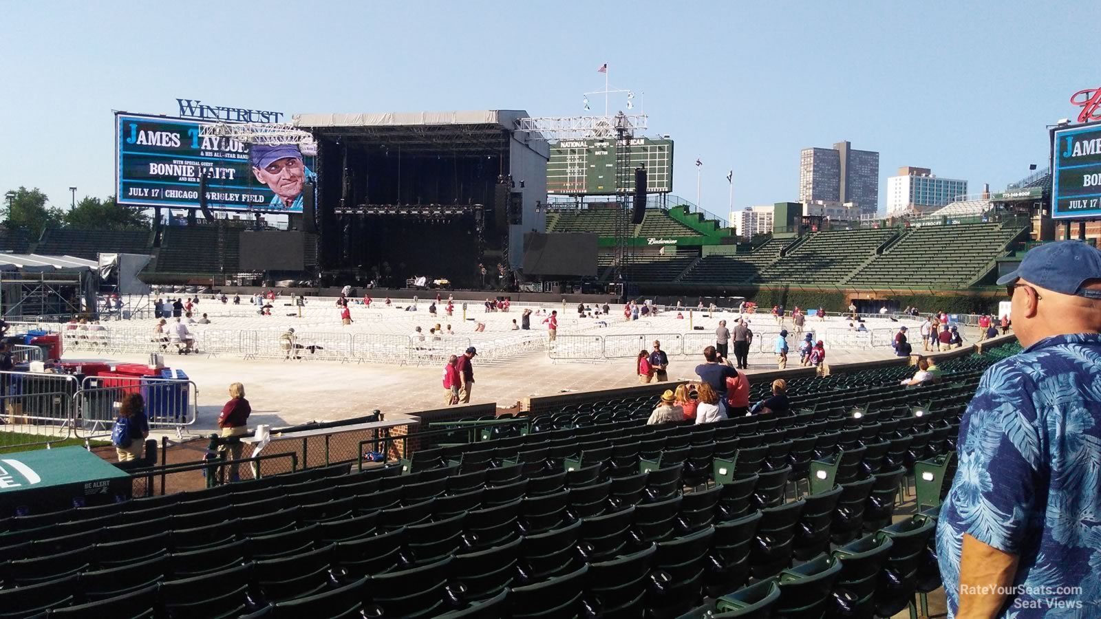 section 24, row 10 seat view  for concert - wrigley field