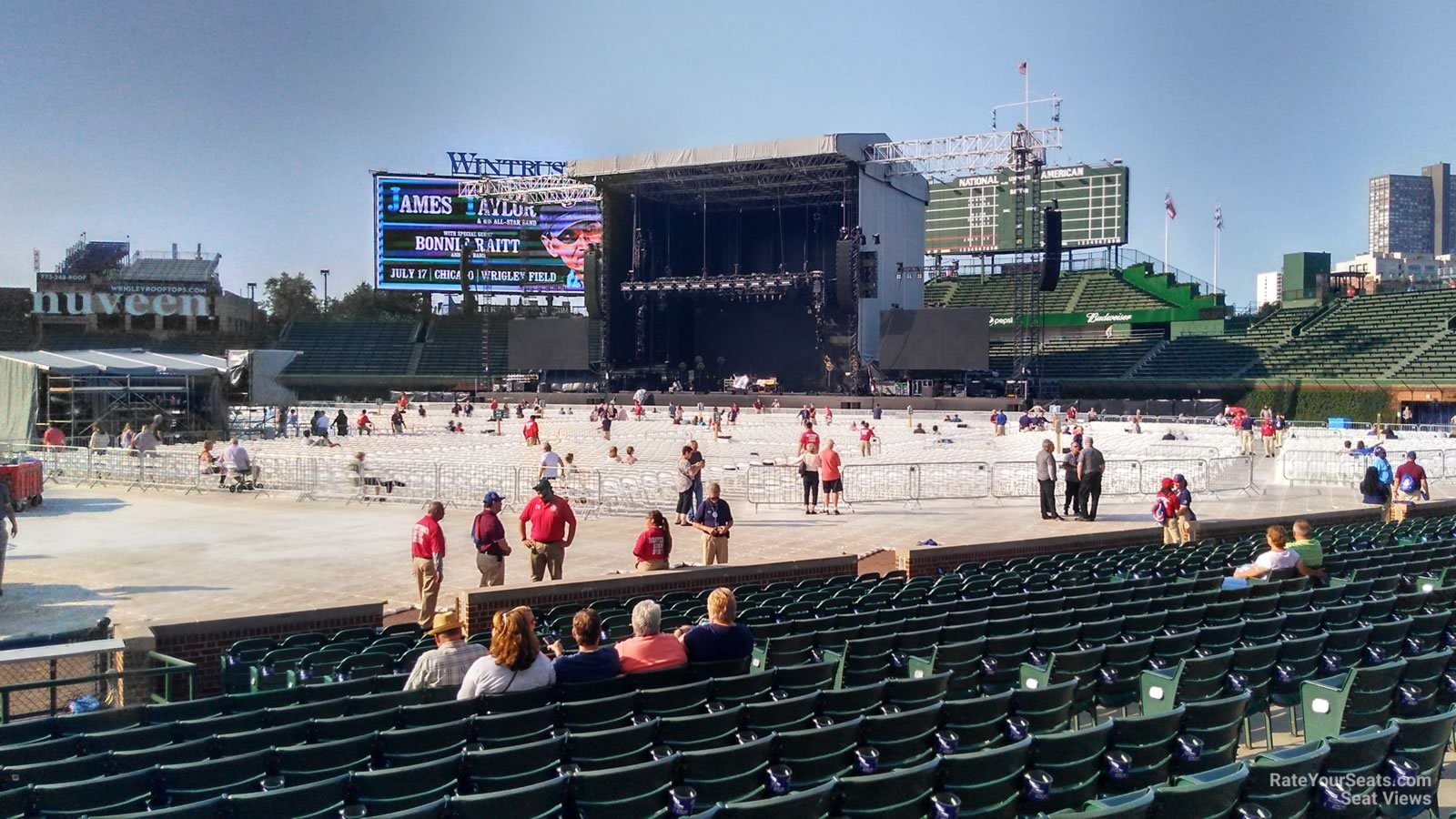 section 25, row 10 seat view  for concert - wrigley field