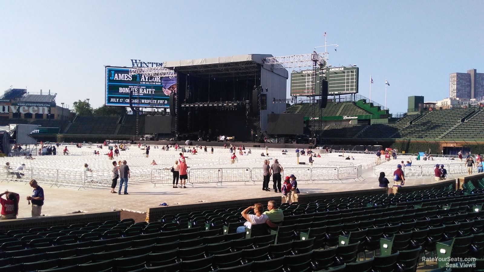 section 26, row 10 seat view  for concert - wrigley field